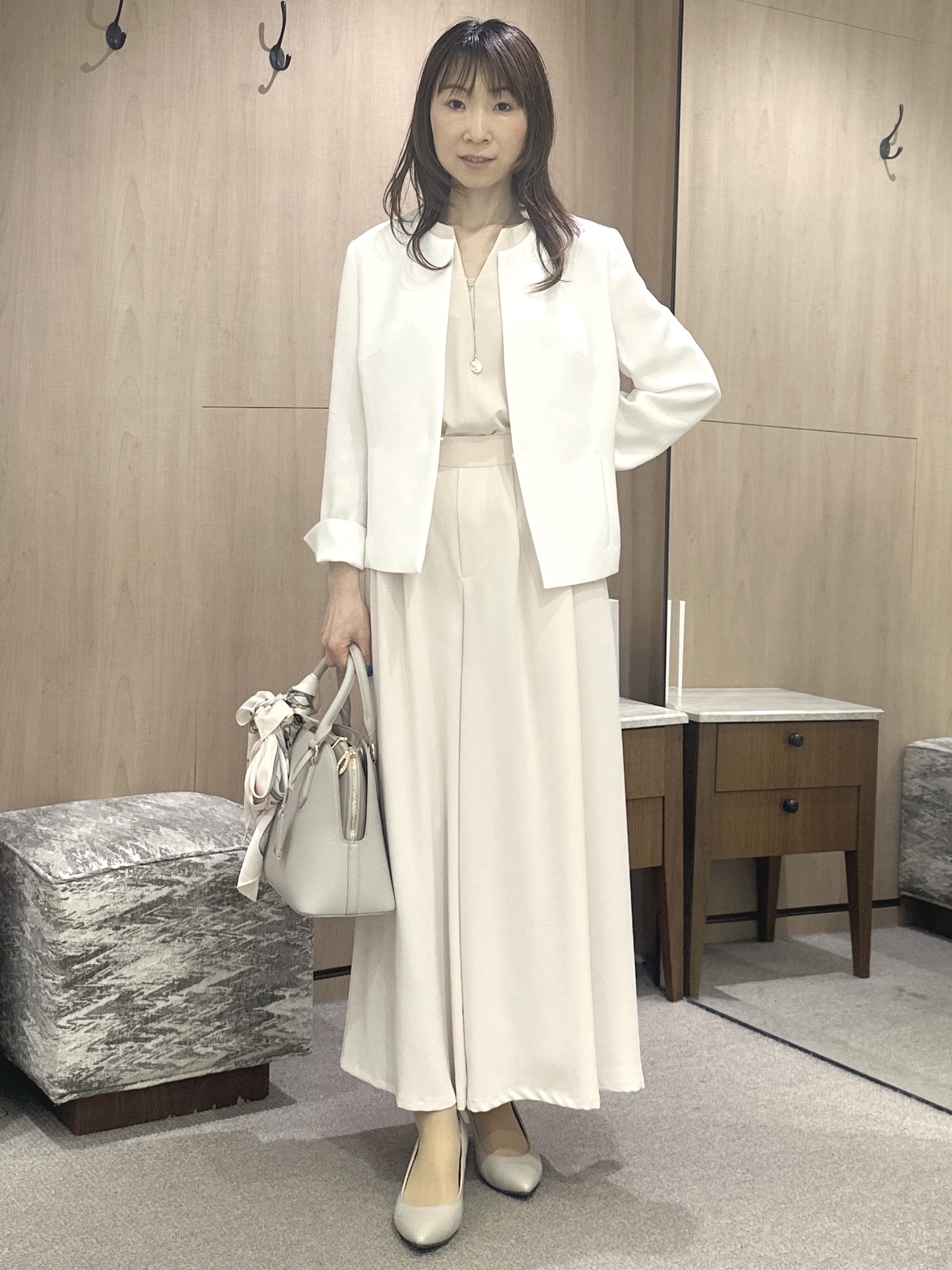 Miwaさんの「UNTITLED｜【清涼感/洗える】ミニマルシルエットジャケット」を使ったコーディネート