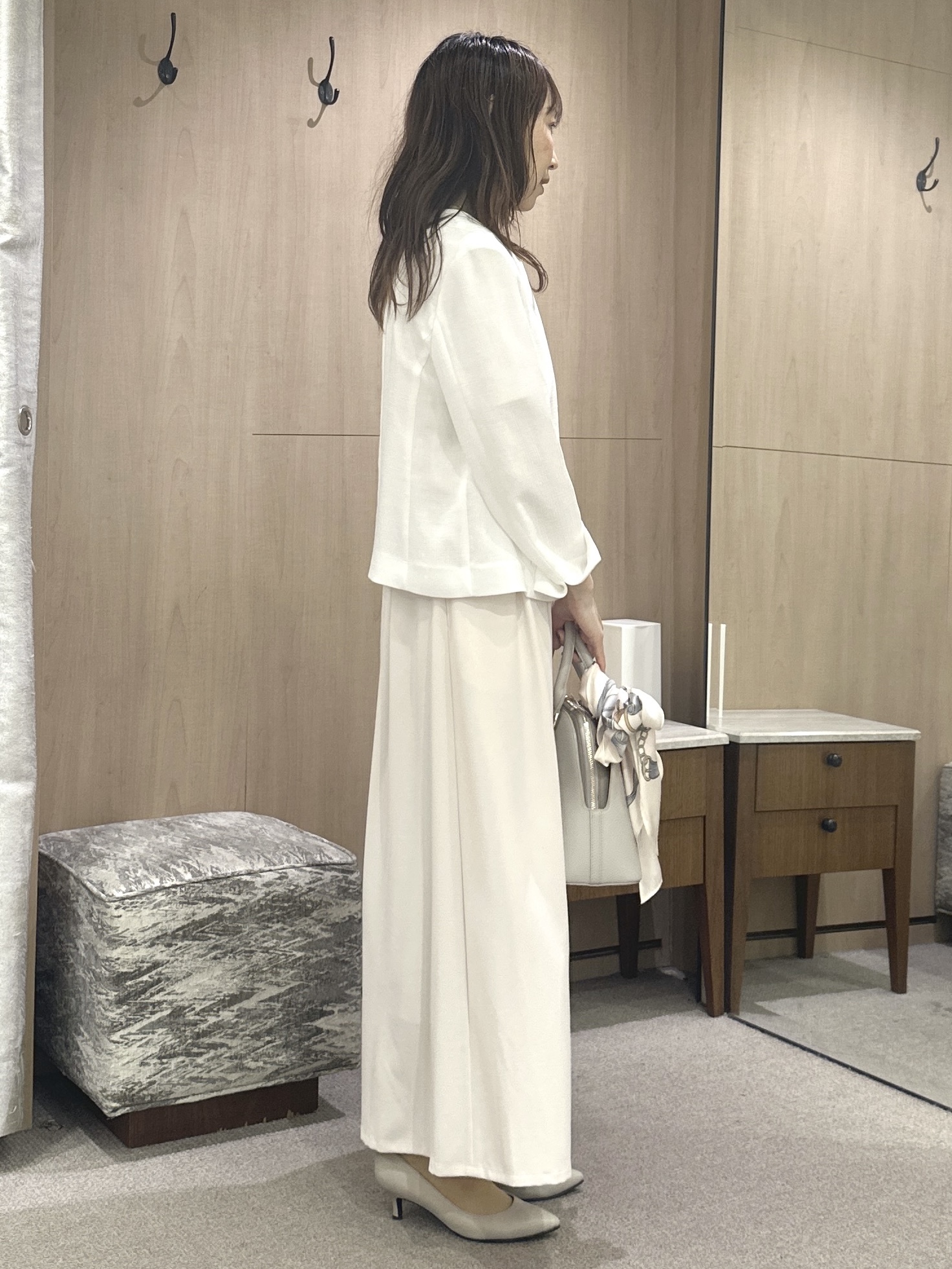 Miwaさんの「UNTITLED｜【清涼感/洗える】ミニマルシルエットジャケット」を使ったコーディネート