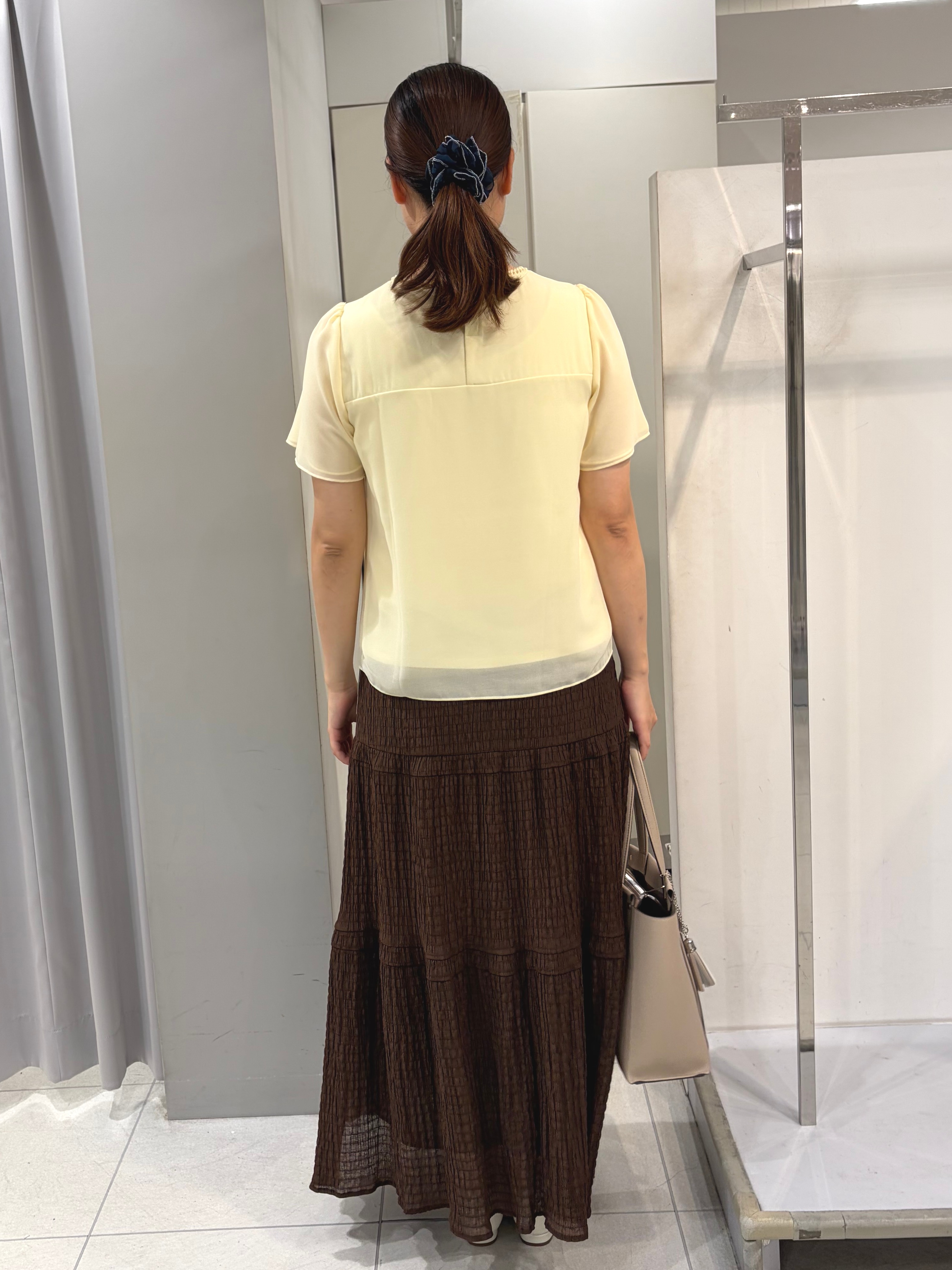 AZUSAさんの「Reflect｜【S-4Lサイズ/UVカット／接触冷感】シフォンジャージブラウス」を使ったコーディネート