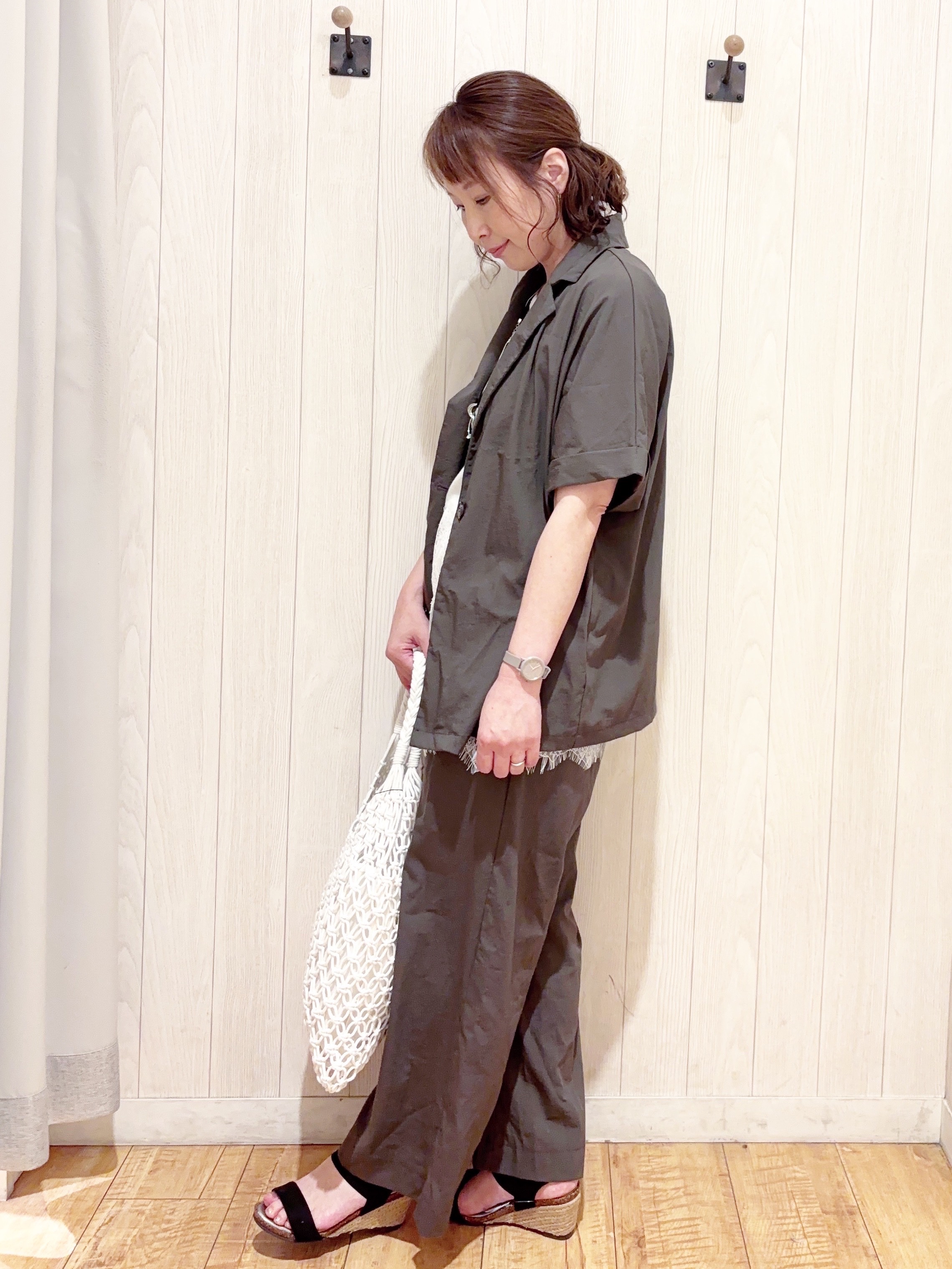 あいこさんの「SHOO･LA･RUE｜【高レビュー/洗濯機可/セットアップ可】軽凛(かろりん) ひんやり半袖ジャケット」を使ったコーディネート