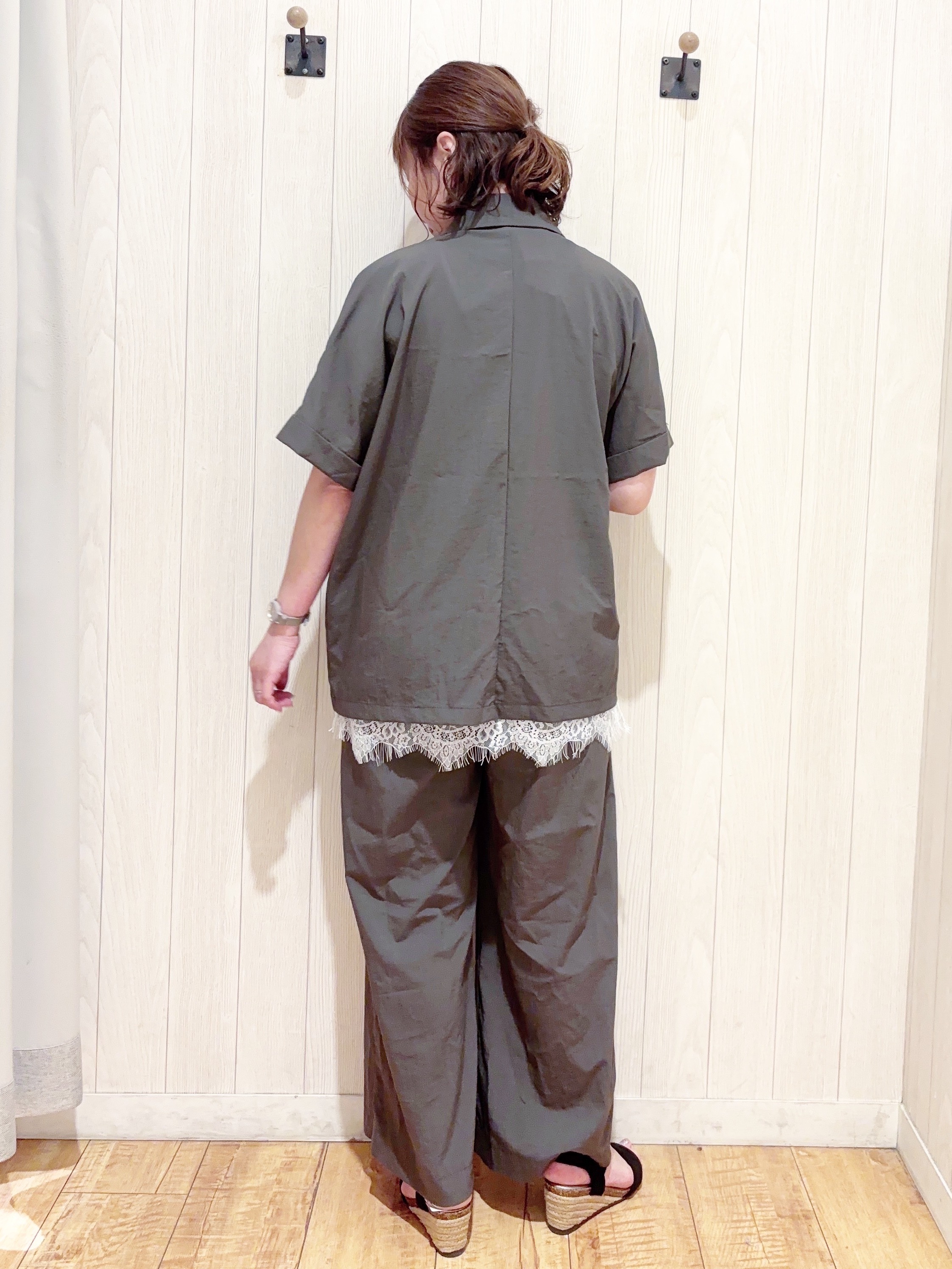 あいこさんの「SHOO･LA･RUE｜【高レビュー/洗濯機可/セットアップ可】軽凛(かろりん) ひんやり半袖ジャケット」を使ったコーディネート