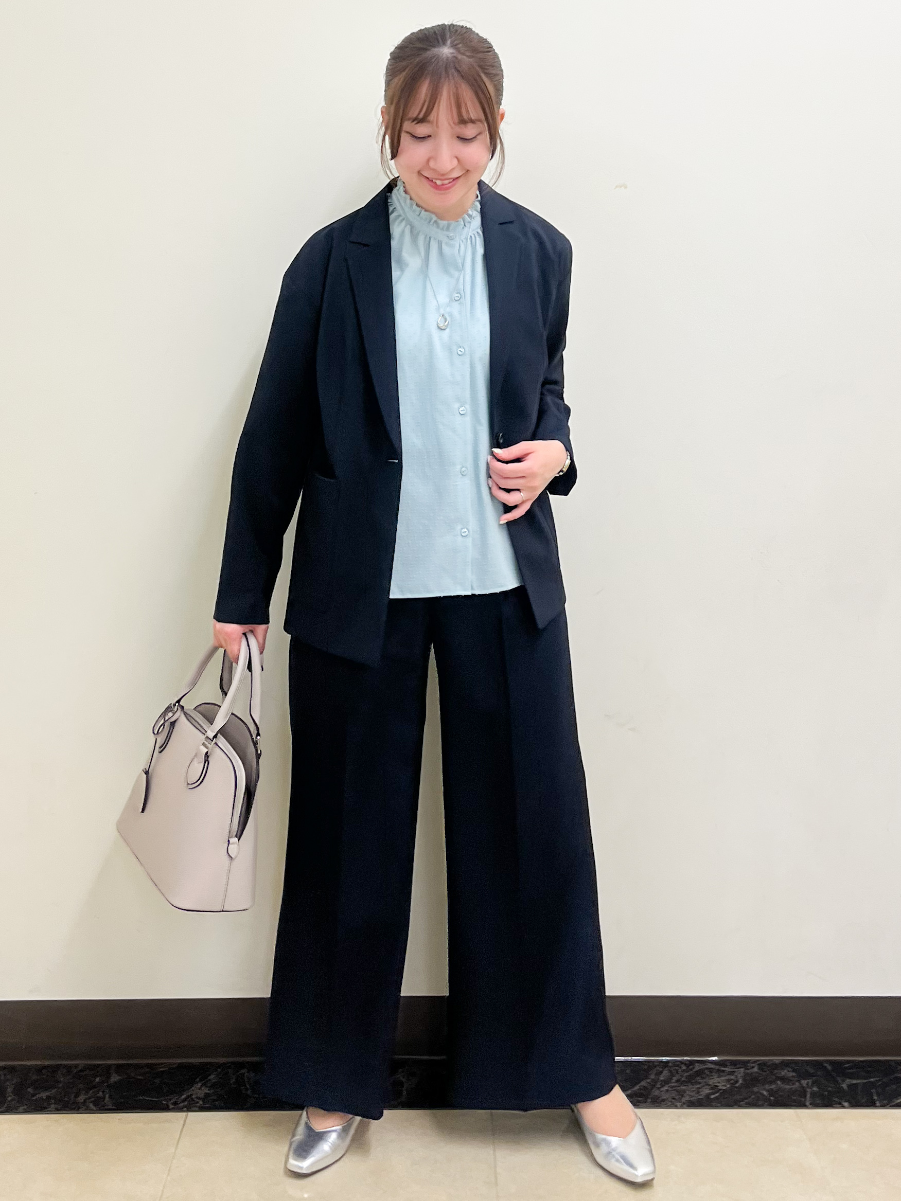 mikikoさんの「Reflect｜【SS-4Lサイズ／接触冷感／シワになりにくい】リラクシーテーラードジャケット」を使ったコーディネート