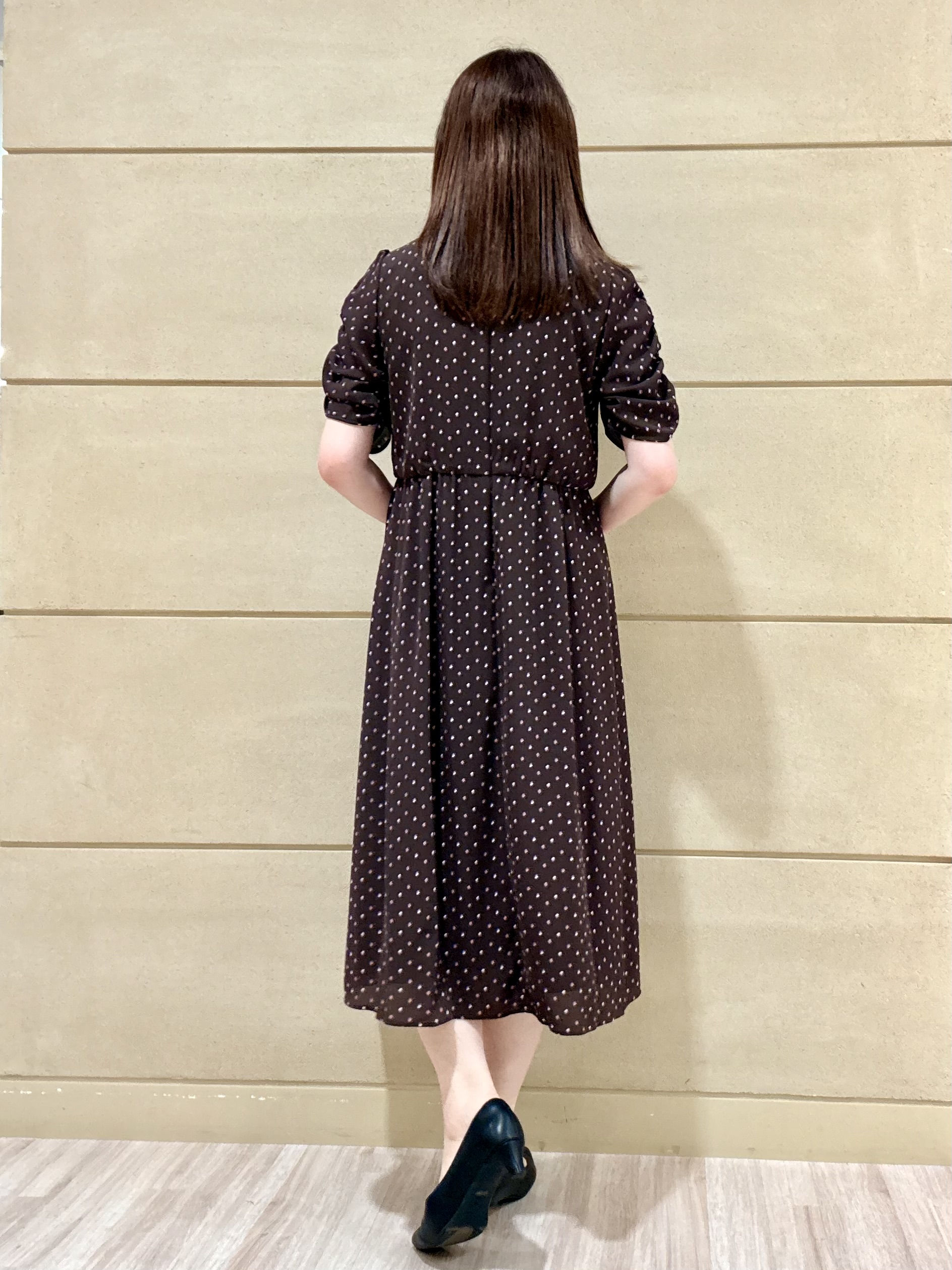 Marさんの「Reflect｜小紋柄ジョーゼットワンピース」を使ったコーディネート