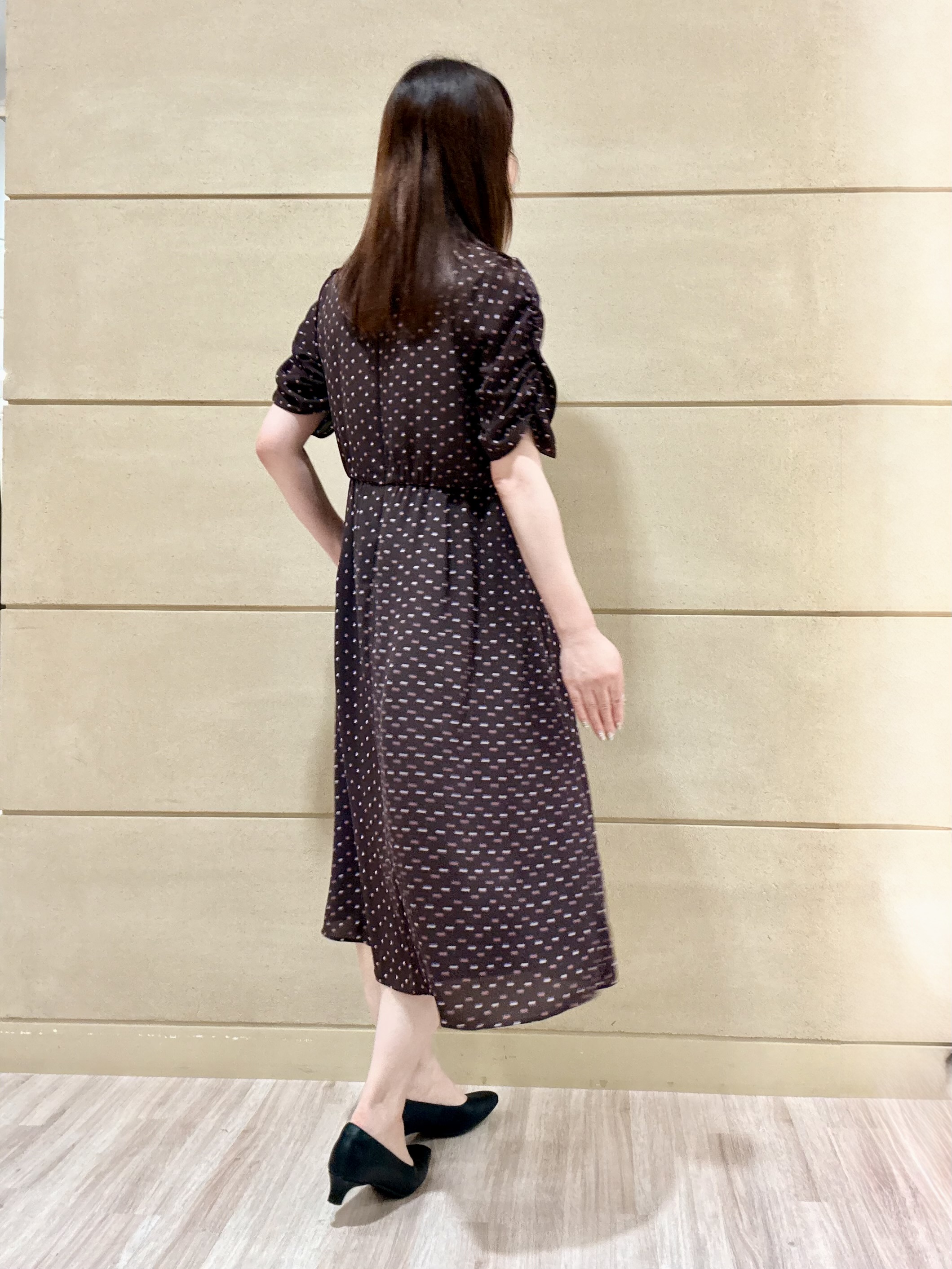 Marさんの「Reflect｜小紋柄ジョーゼットワンピース」を使ったコーディネート