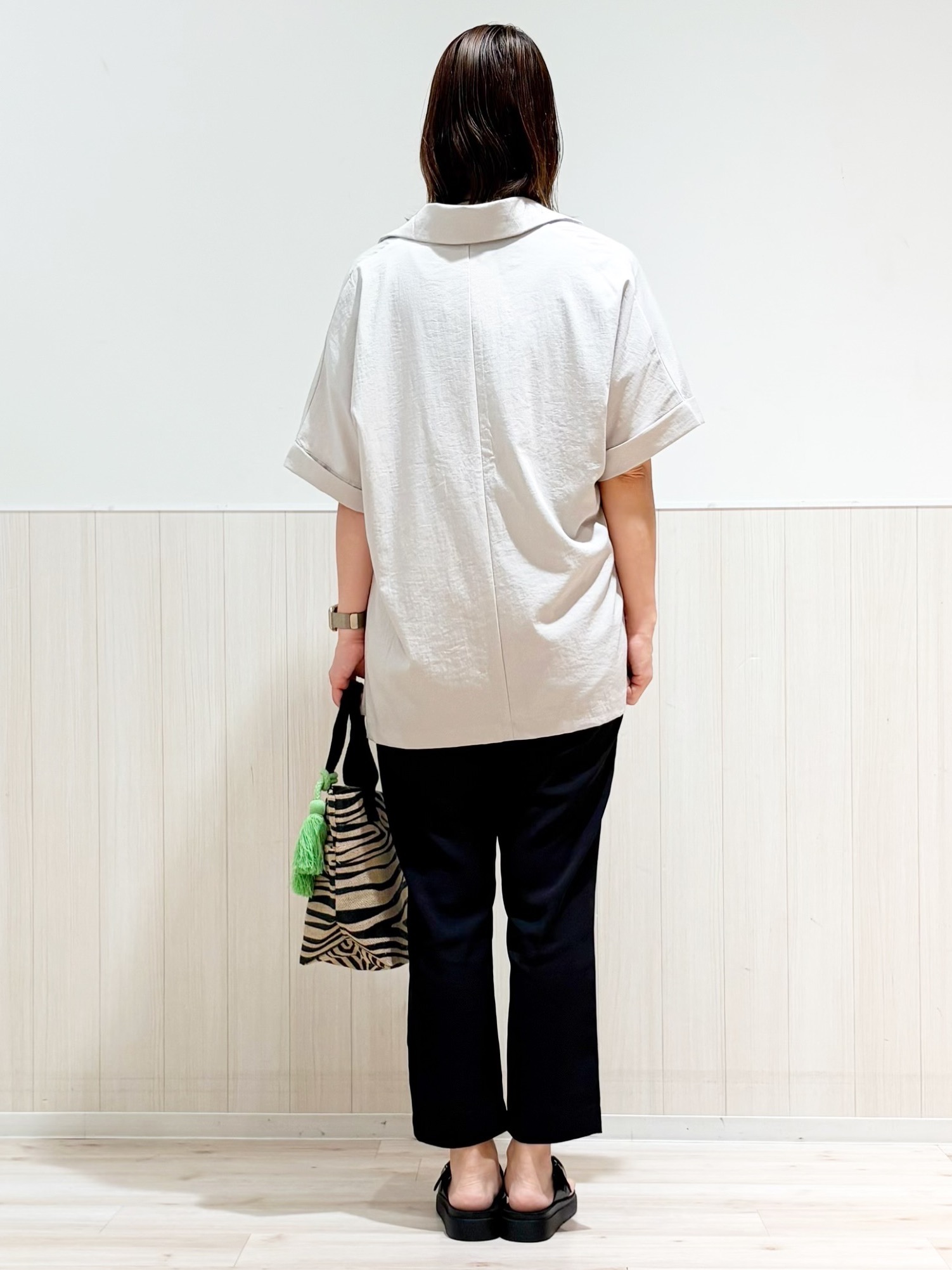maasaさんの「SHOO･LA･RUE｜【高レビュー/洗濯機可/セットアップ可】軽凛(かろりん) ひんやり半袖ジャケット」を使ったコーディネート