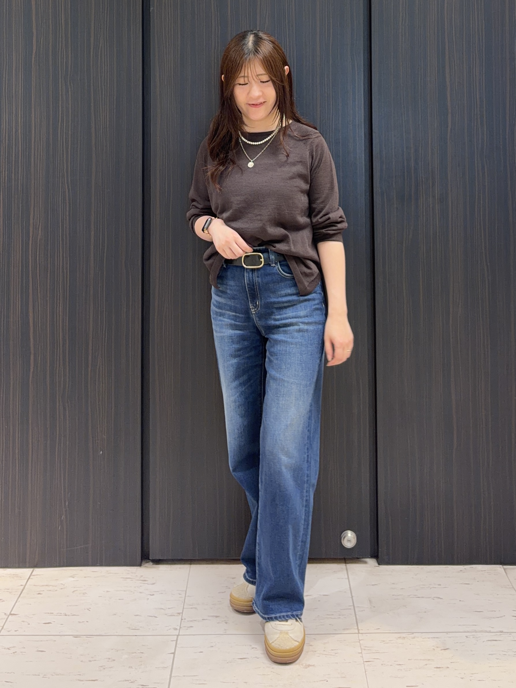 フナキさんの「UNTITLED｜【ゆったり/リラクシー】リネンボートネックプルオーバー」を使ったコーディネート