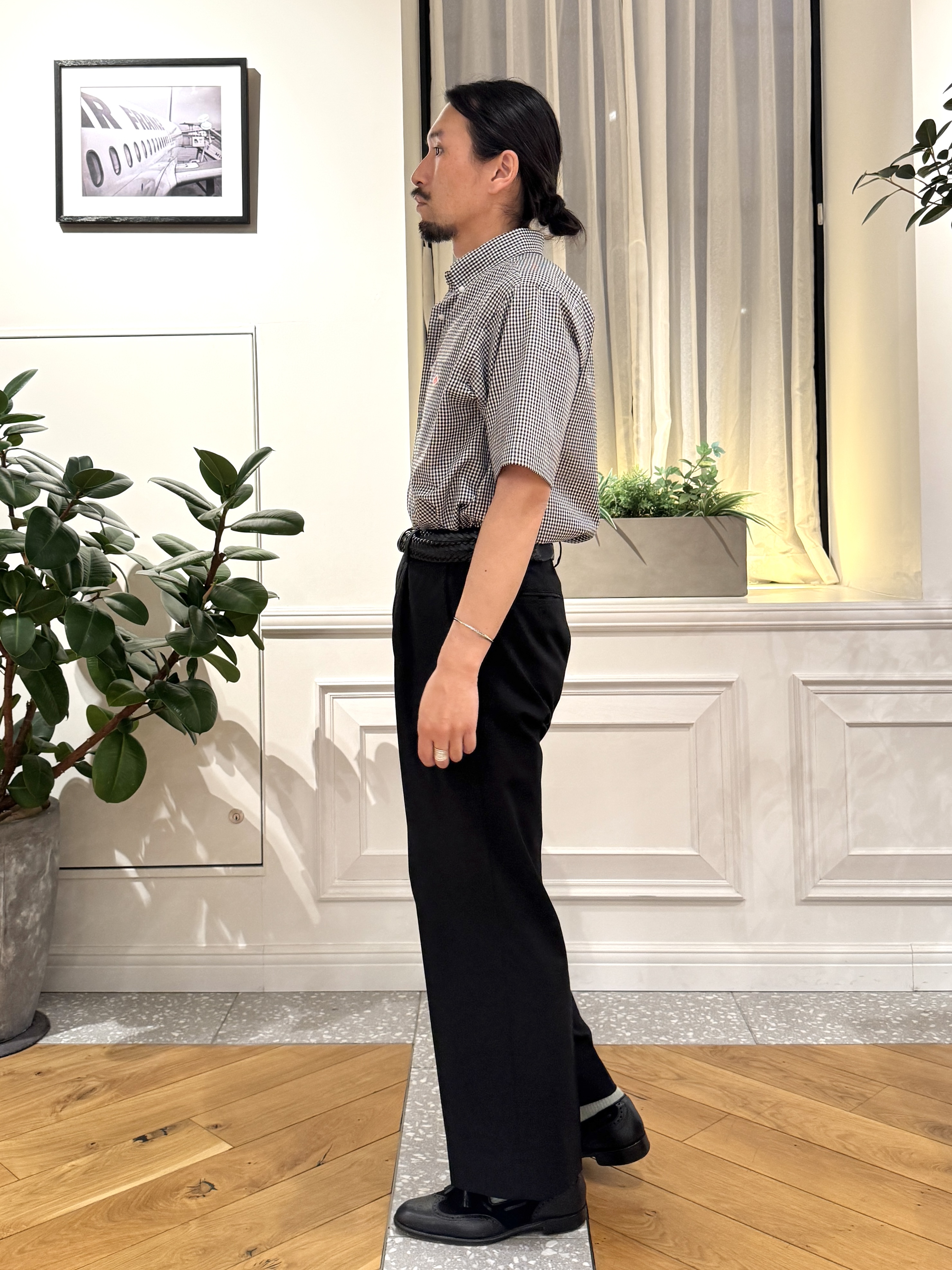 kawarataniさんの「DRESSTERIOR｜DANTON（ダントン）ドットボタン ボタンダウンシャツ ショートスリーブ」を使ったコーディネート