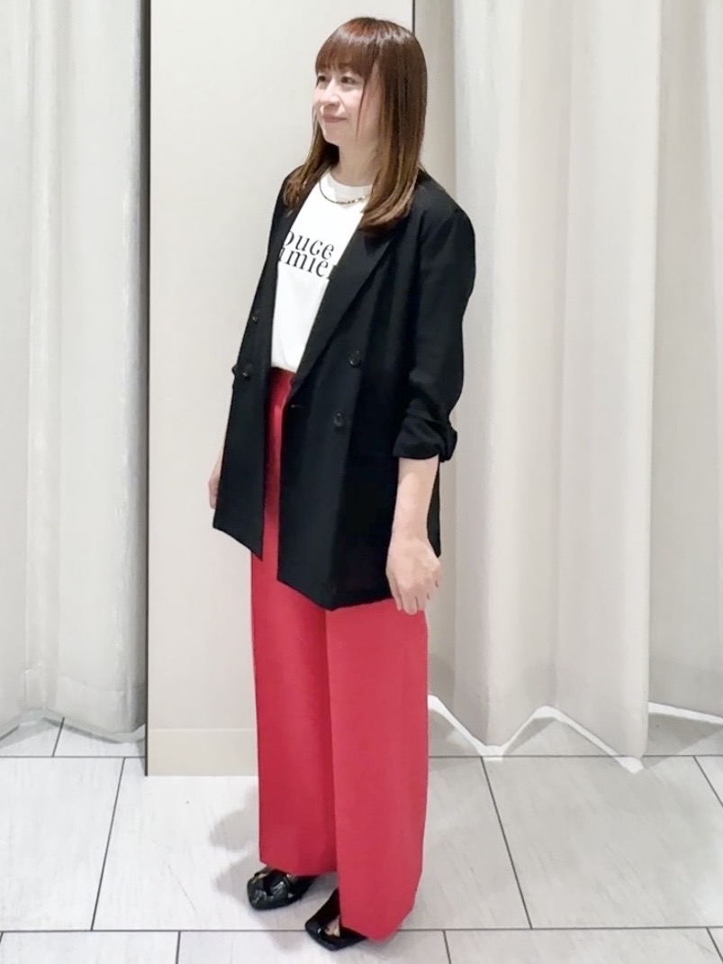 ʏᴜᴋɪᴋᴏさんの「UNTITLED｜【セットアップ可/接触冷感/通気性】ドライシアーダブルジャケット」を使ったコーディネート