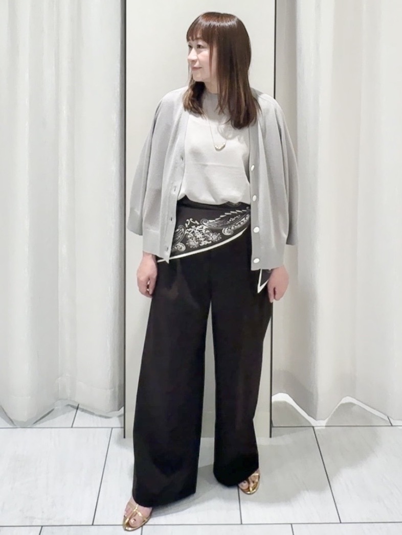 ʏᴜᴋɪᴋᴏさんの「UNTITLED｜【アンサンブル可/シアー】リネンエステルカーディガン」を使ったコーディネート