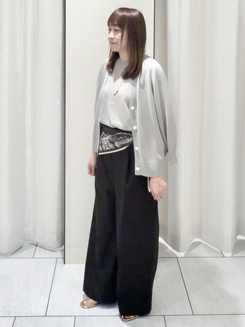 ʏᴜᴋɪᴋᴏさんの「UNTITLED｜【アンサンブル可/シアー】リネンエステルカーディガン」を使ったコーディネート