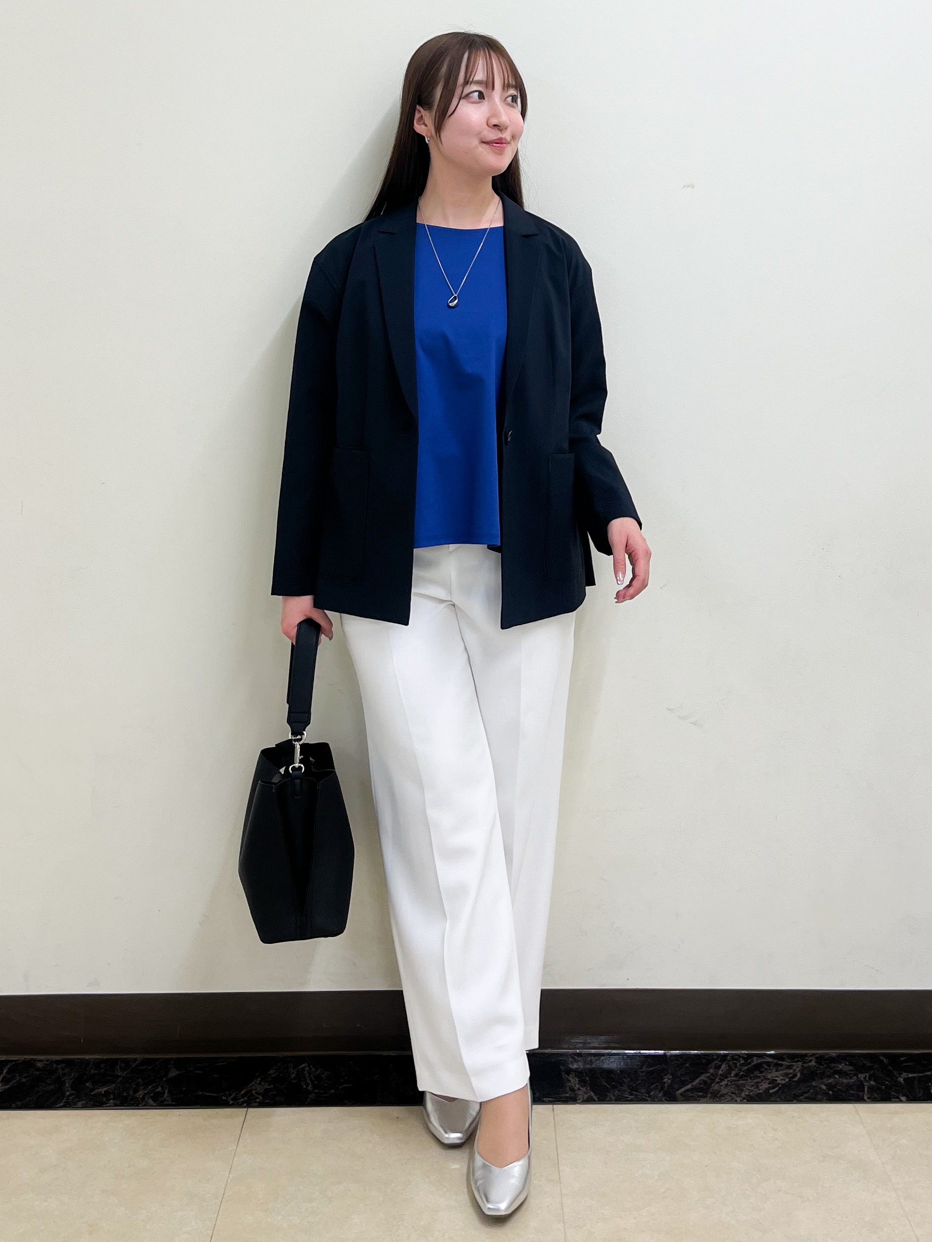 mikikoさんの「Reflect｜【SS-4Lサイズ／接触冷感／シワになりにくい】リラクシーテーラードジャケット」を使ったコーディネート