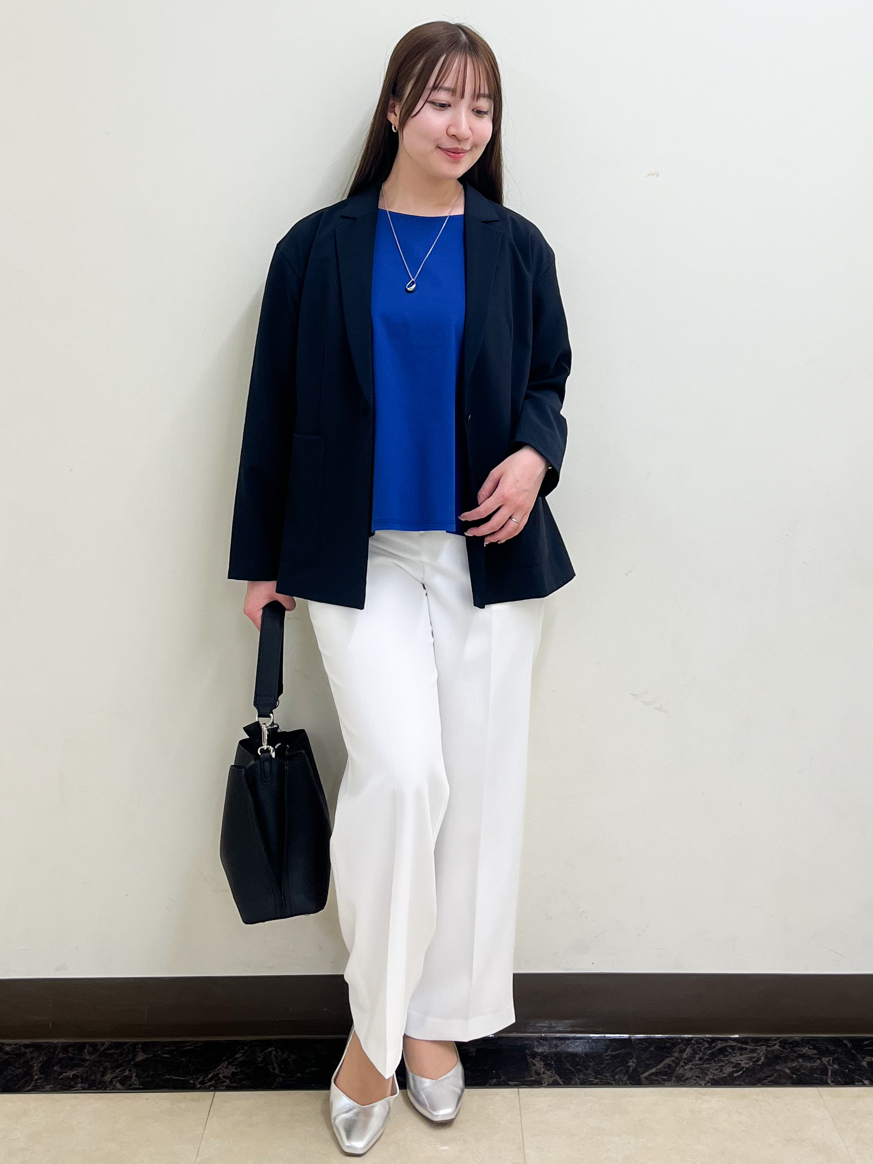 mikikoさんの「Reflect｜【SS-4Lサイズ／接触冷感／シワになりにくい】リラクシーテーラードジャケット」を使ったコーディネート