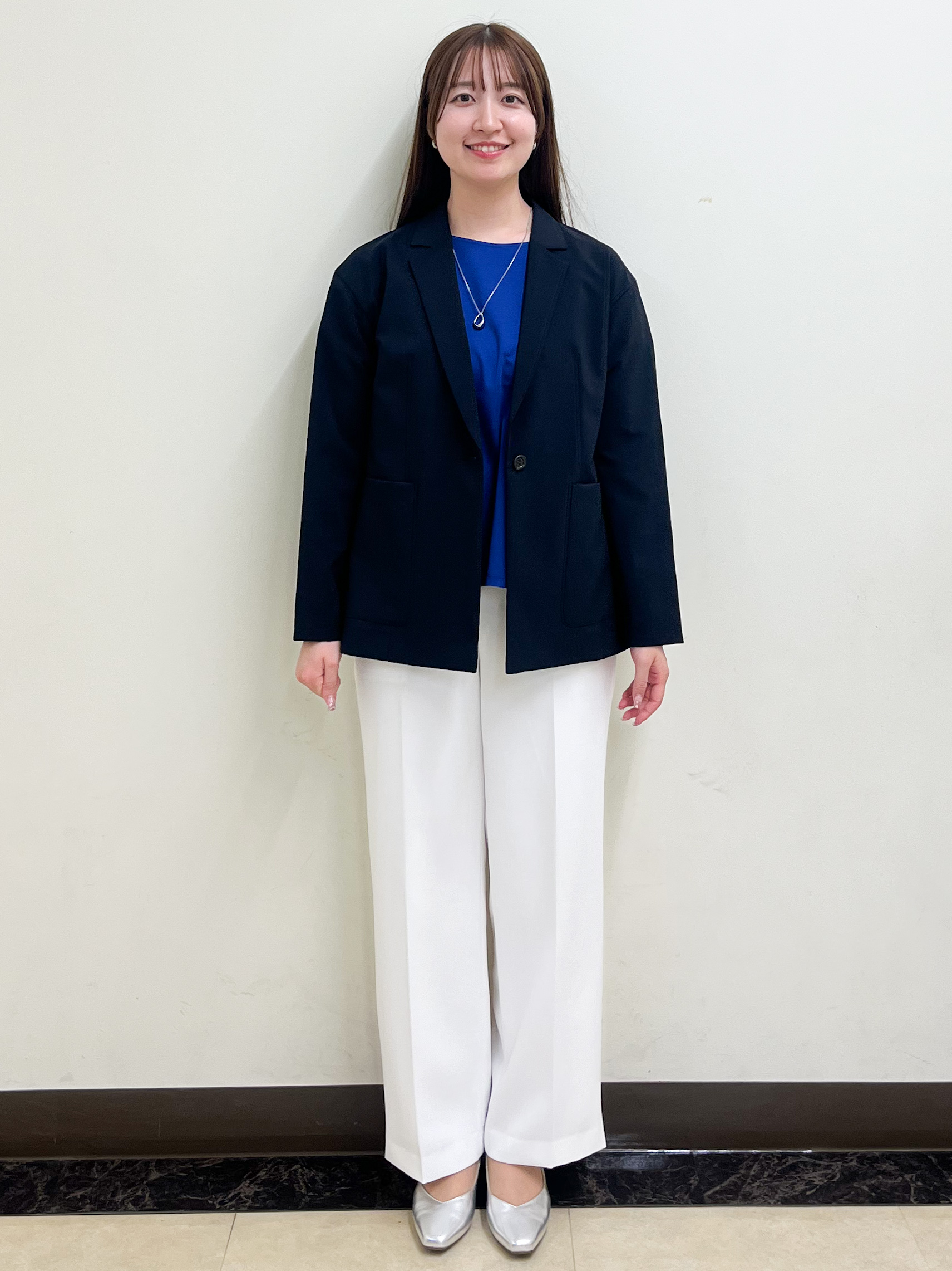 mikikoさんの「Reflect｜【SS-4Lサイズ／接触冷感／シワになりにくい】リラクシーテーラードジャケット」を使ったコーディネート