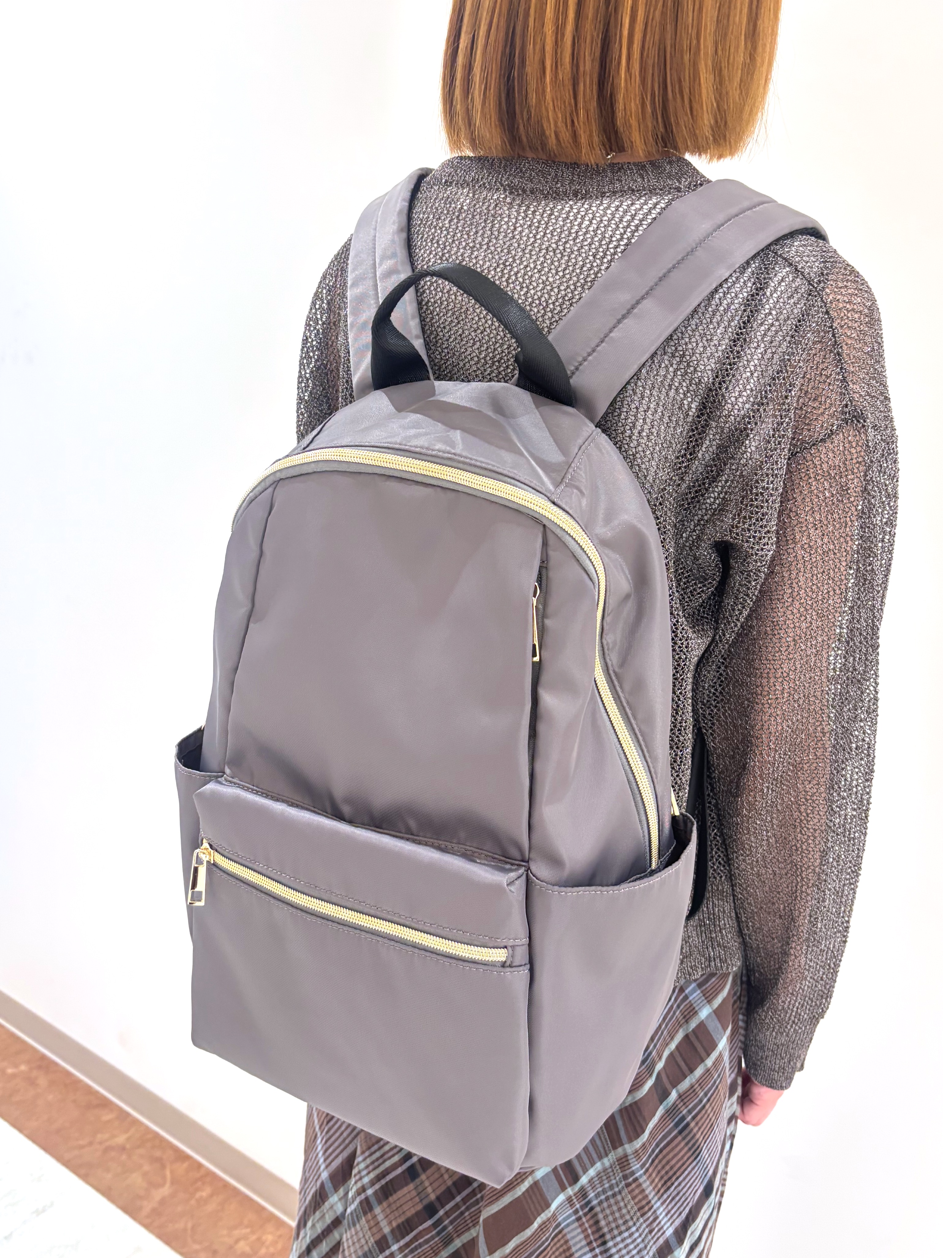 miさんの「grove｜【貴島明日香さん着用】ラメメッシュキーネックカーディガン」を使ったコーディネート