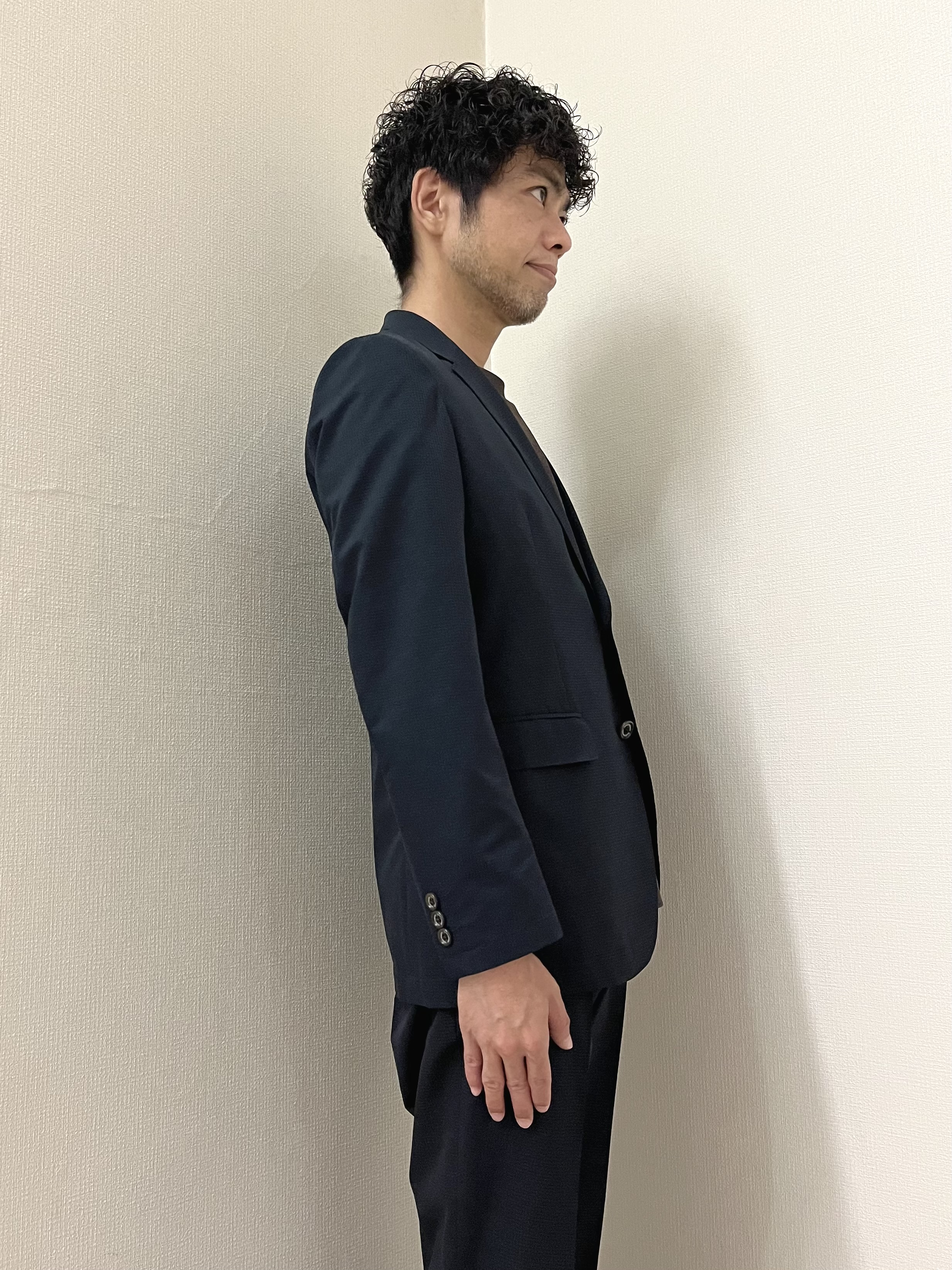 URAさんの「TAKEO KIKUCHI｜【抗菌防臭】COOL DOTS（R）ドビープリント ジャケット」を使ったコーディネート