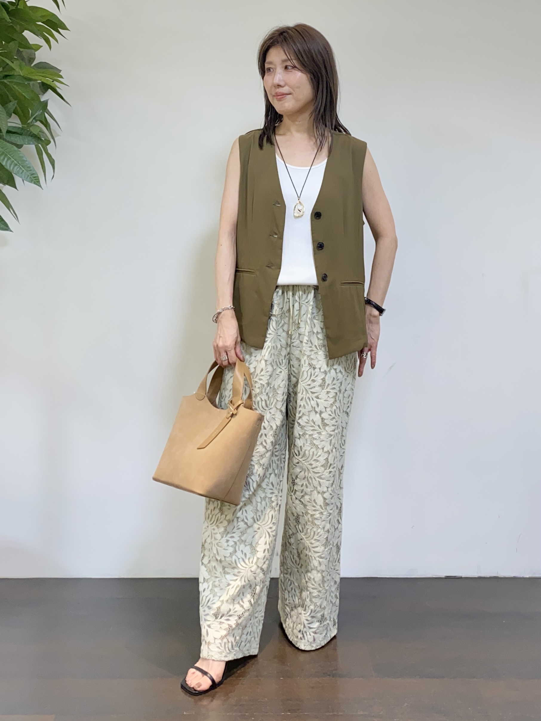 tomoさんの「UNTITLED｜【セットアップ可/接触冷感/通気性】ドライシアーダブルジャケット」を使ったコーディネート