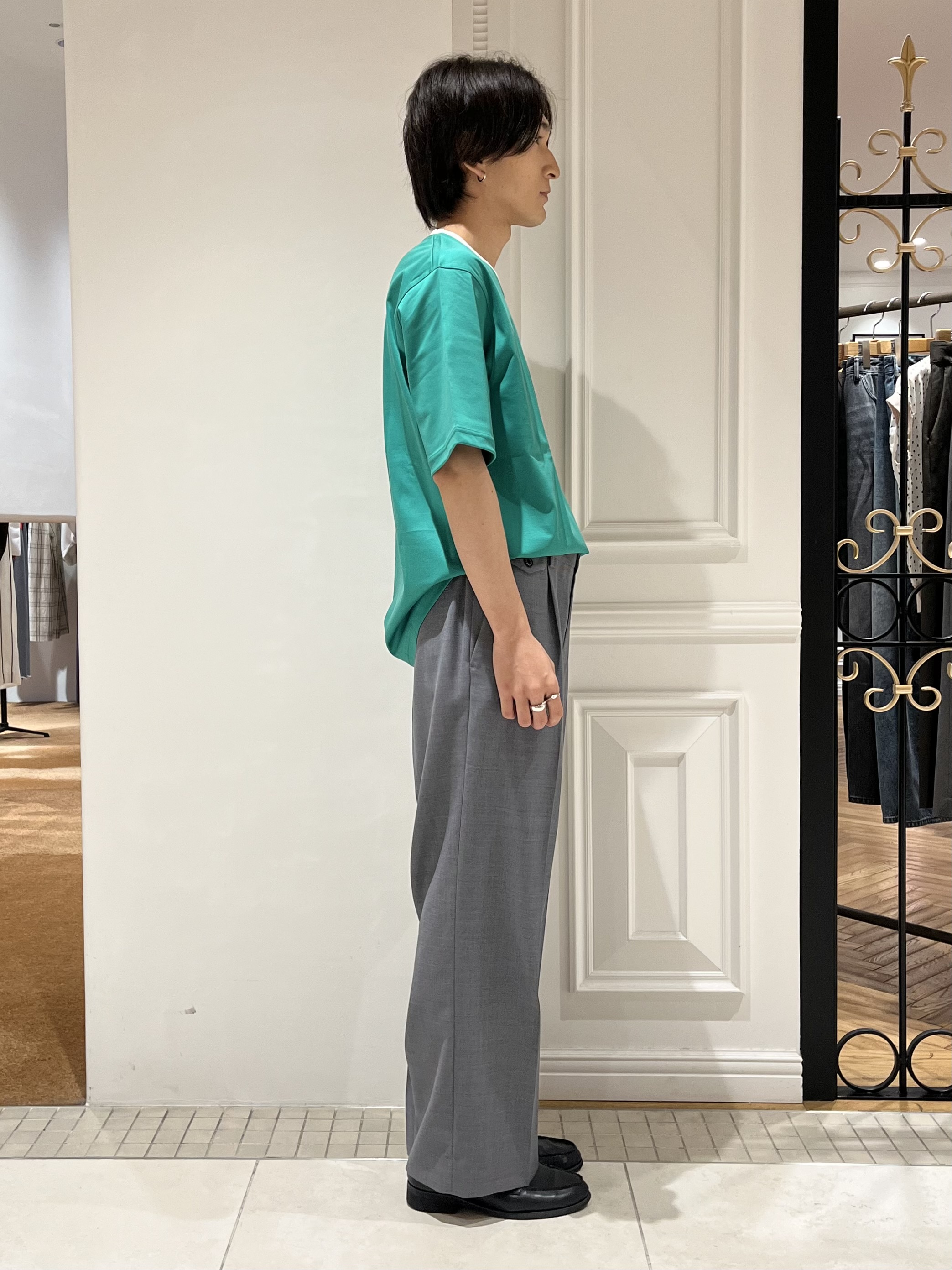 Watanabeさんの「DRESSTERIOR｜【接触冷感／抗菌防臭／消臭】ICE CLEAR COTTON ガンラビットTシャツ」を使ったコーディネート