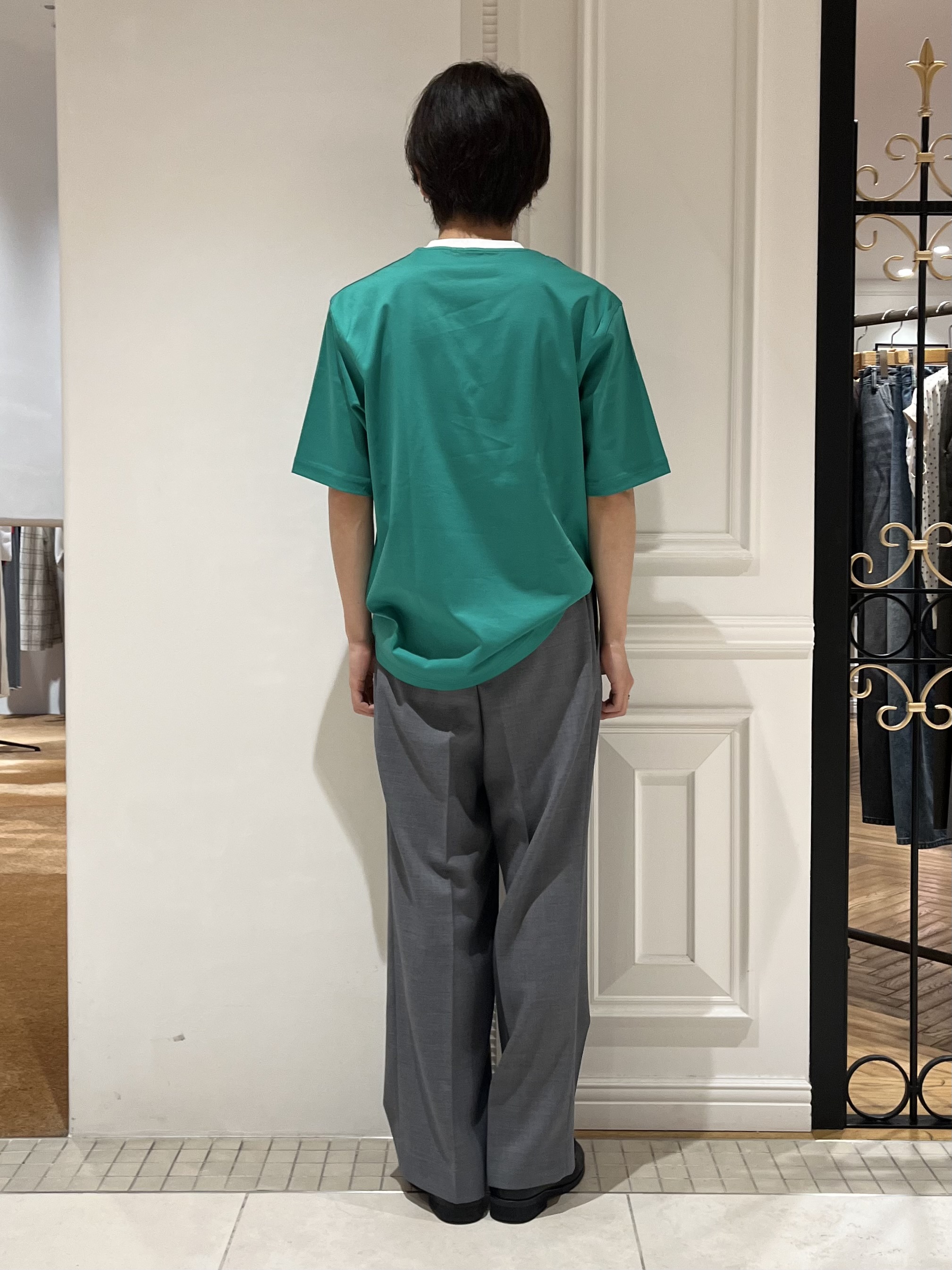 Watanabeさんの「DRESSTERIOR｜【接触冷感／抗菌防臭／消臭】ICE CLEAR COTTON ガンラビットTシャツ」を使ったコーディネート