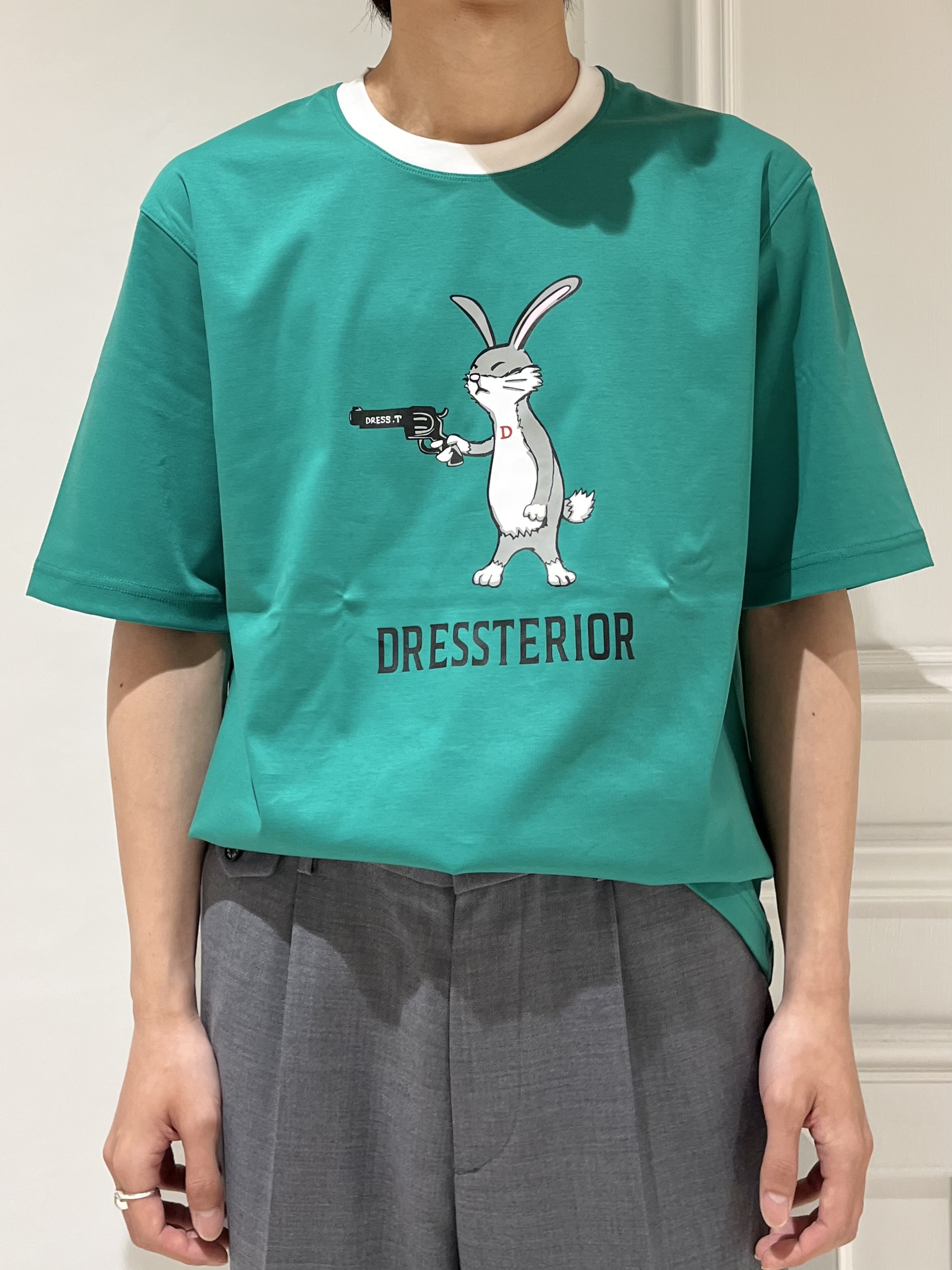 Watanabeさんの「DRESSTERIOR｜【接触冷感／抗菌防臭／消臭】ICE CLEAR COTTON ガンラビットTシャツ」を使ったコーディネート