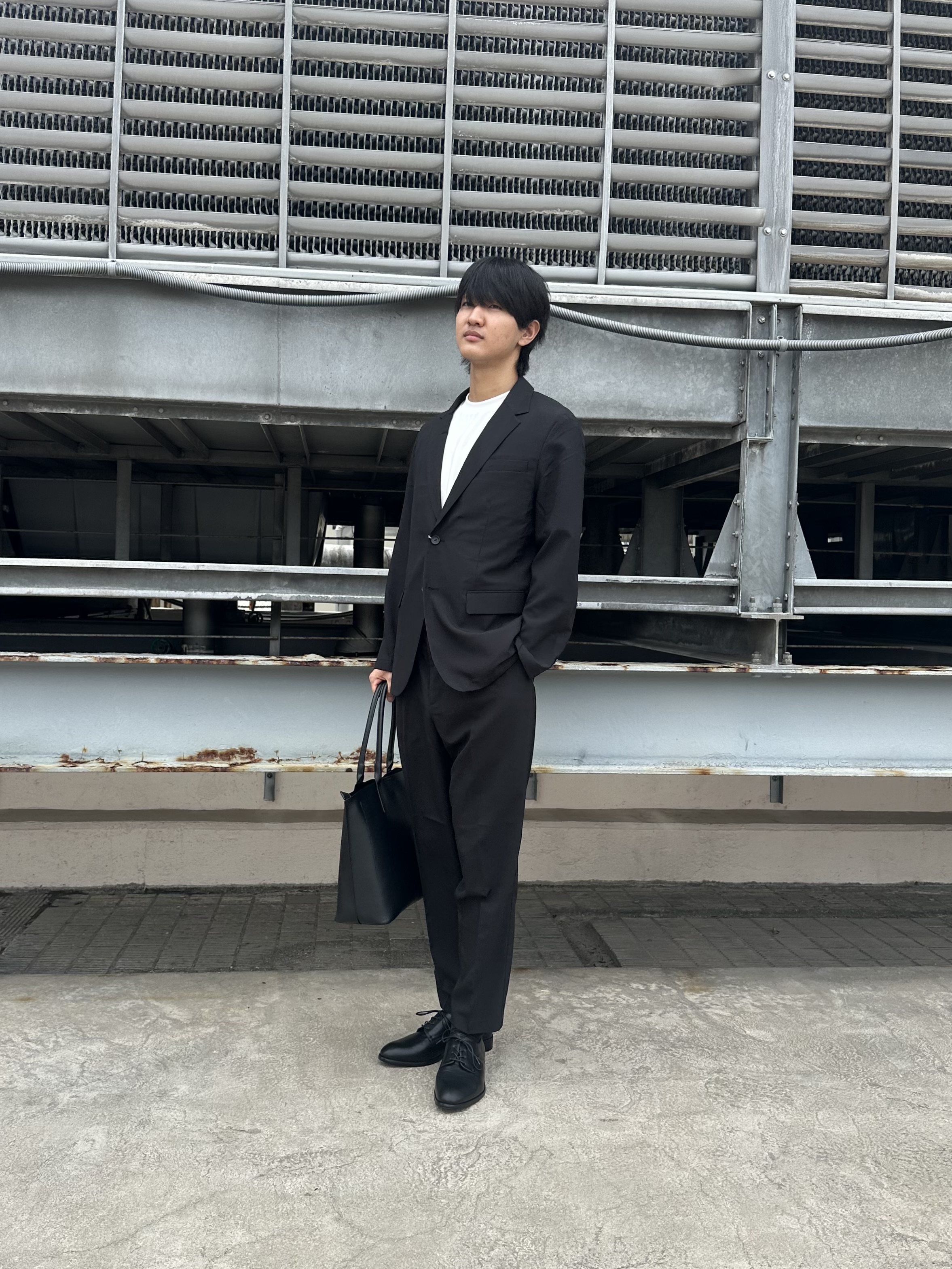 KOHEIさんの「tk.TAKEO KIKUCHI｜【昨年ランキング1位！】AIRY DRY アソートセットアップ/上下2点セット/吸水速乾/UVカット」を使ったコーディネート