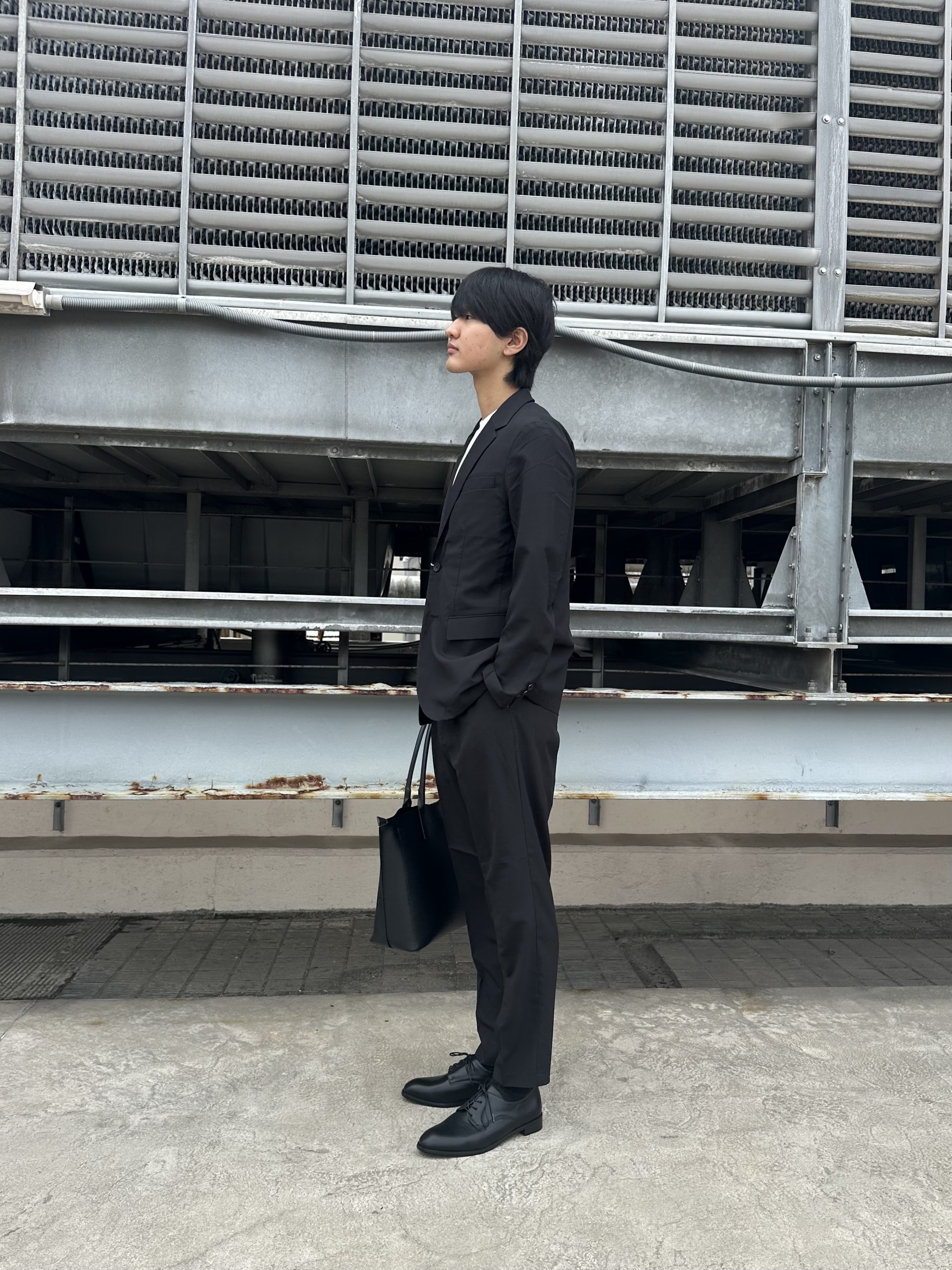 KOHEIさんの「tk.TAKEO KIKUCHI｜【昨年ランキング1位！】AIRY DRY アソートセットアップ/上下2点セット/吸水速乾/UVカット」を使ったコーディネート