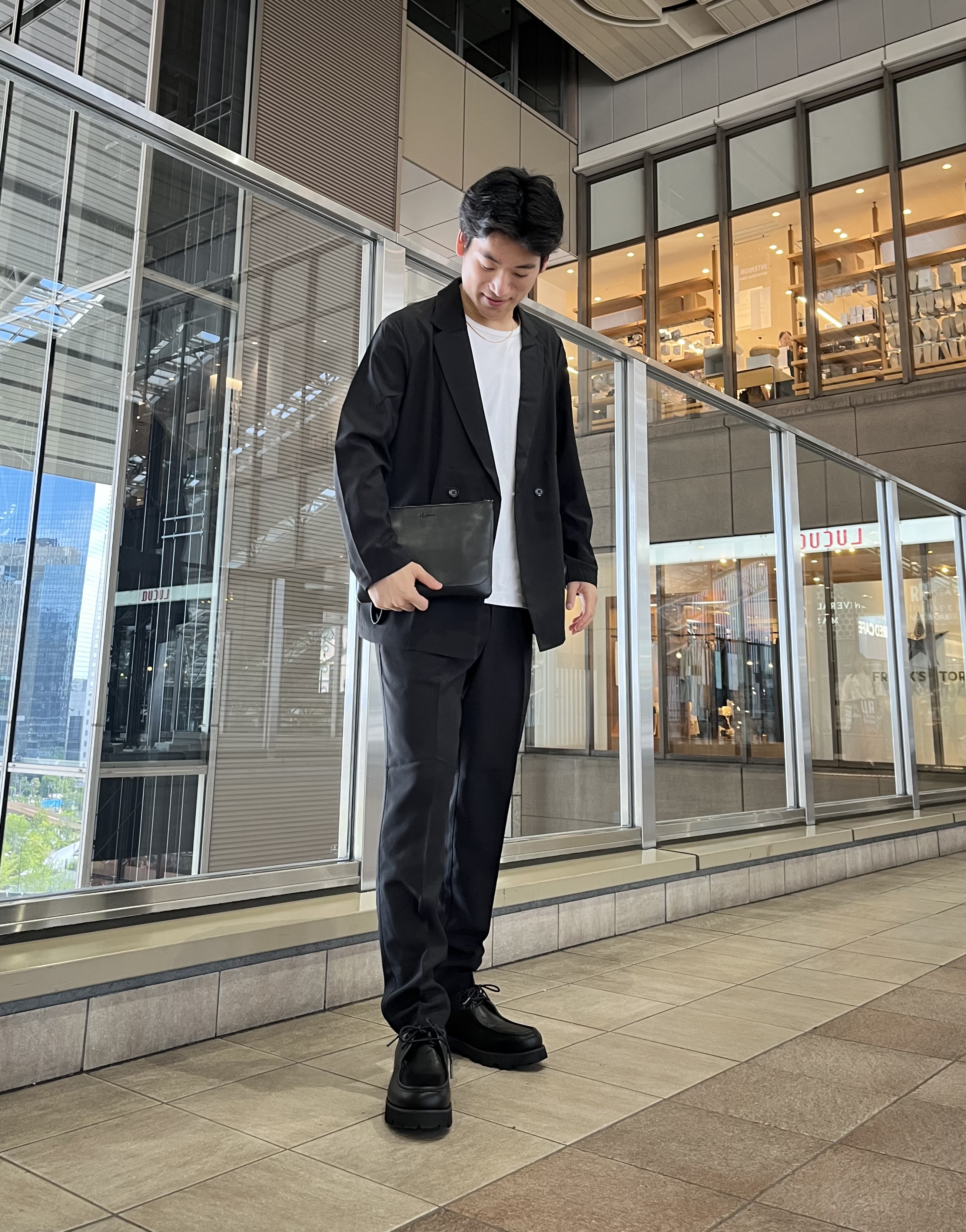 RITSUKIさんの「tk.TAKEO KIKUCHI｜【昨年ランキング1位！】AIRY DRY アソートセットアップ/上下2点セット/吸水速乾/UVカット」を使ったコーディネート