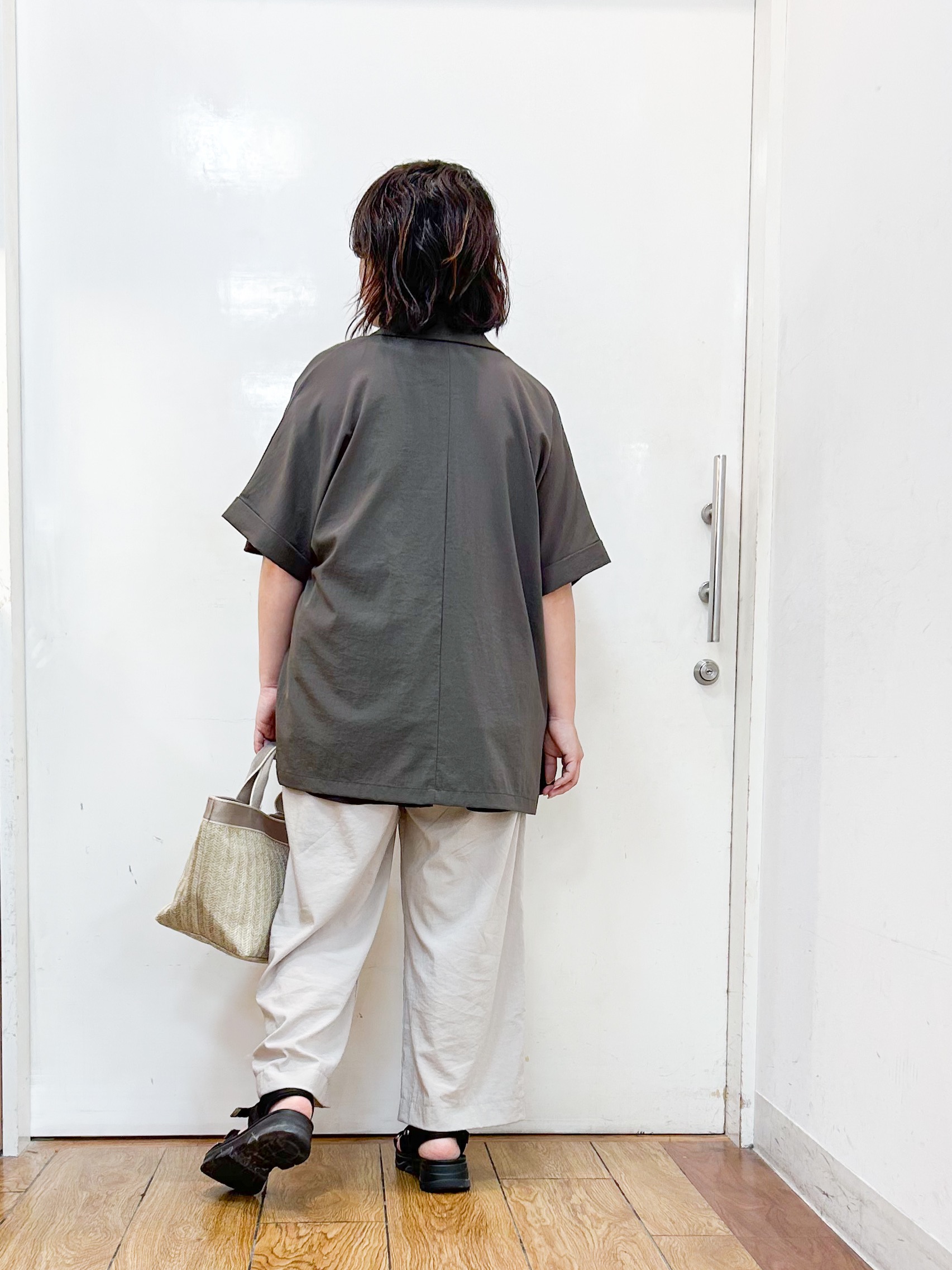 haruさんの「SHOO･LA･RUE｜【高レビュー/洗濯機可/セットアップ可】軽凛(かろりん) ひんやり半袖ジャケット」を使ったコーディネート