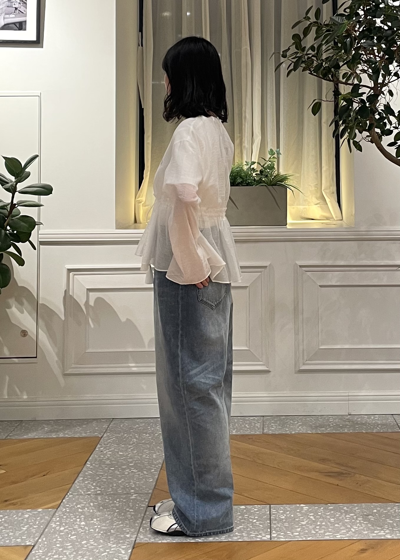 Lilyさんの「DRESSTERIOR｜シアー カーディガンブラウス」を使ったコーディネート