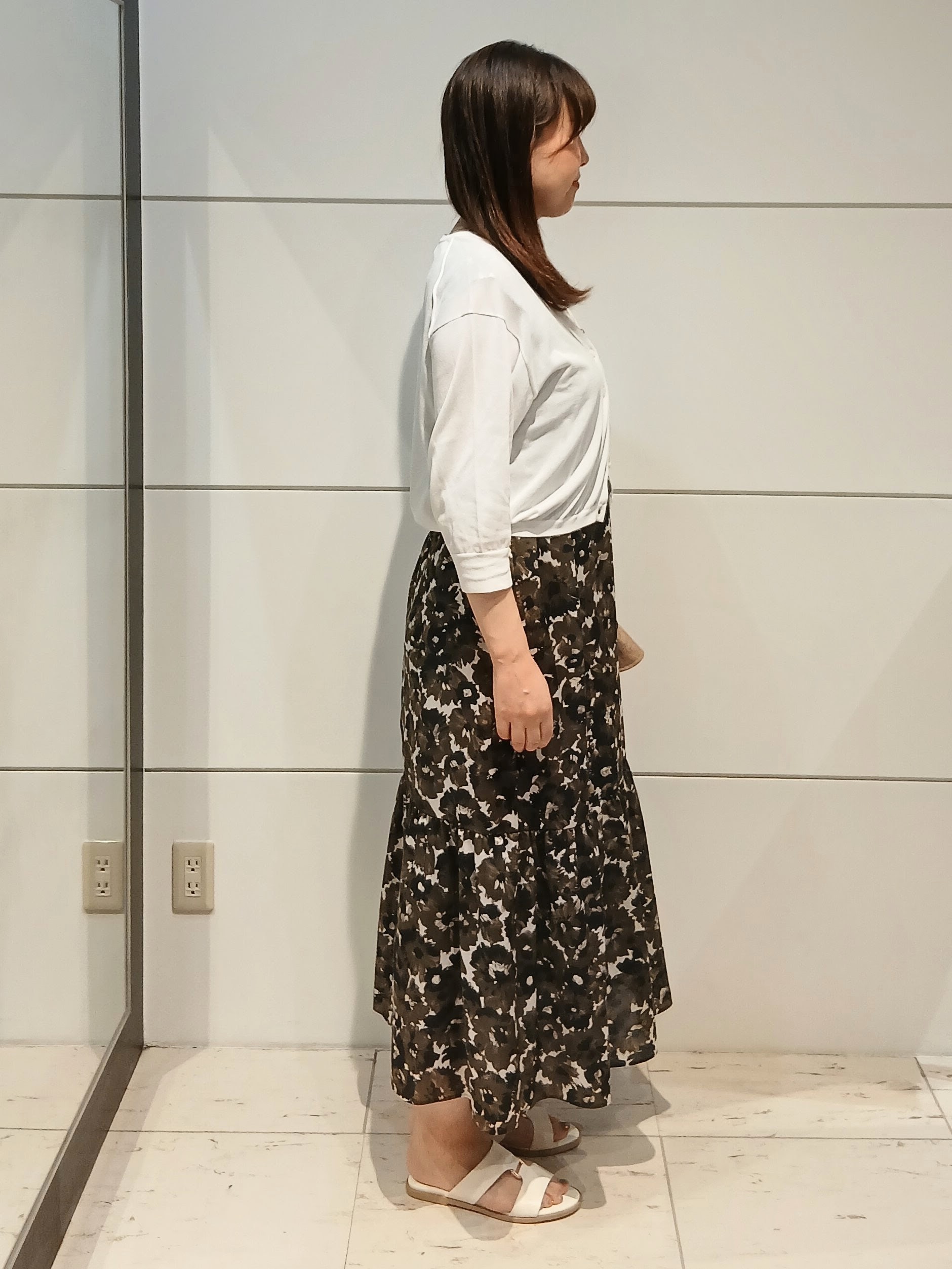 なみきさんの「UNTITLED｜【花柄/着映え】フラワープリントワンピース」を使ったコーディネート