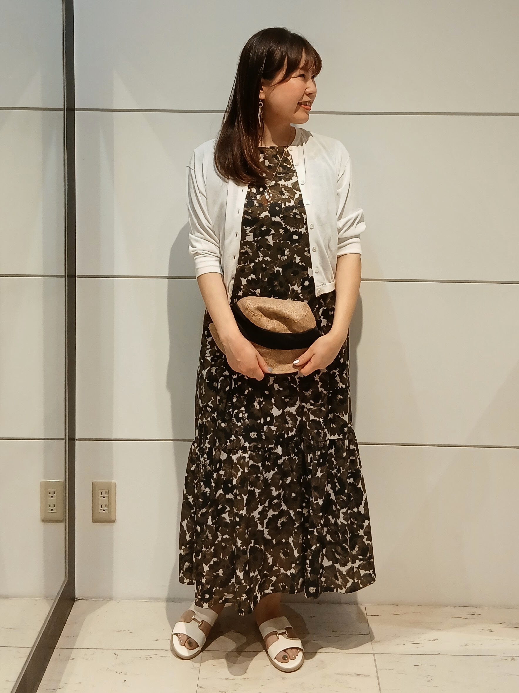 なみきさんの「UNTITLED｜【花柄/着映え】フラワープリントワンピース」を使ったコーディネート