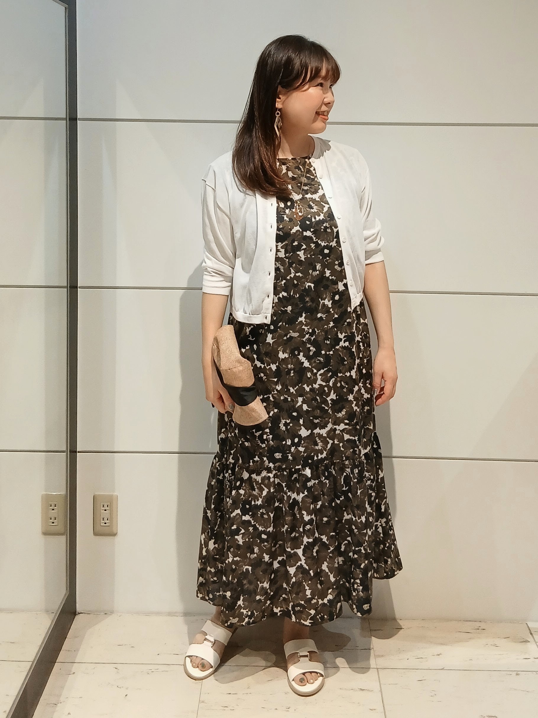 なみきさんの「UNTITLED｜【花柄/着映え】フラワープリントワンピース」を使ったコーディネート
