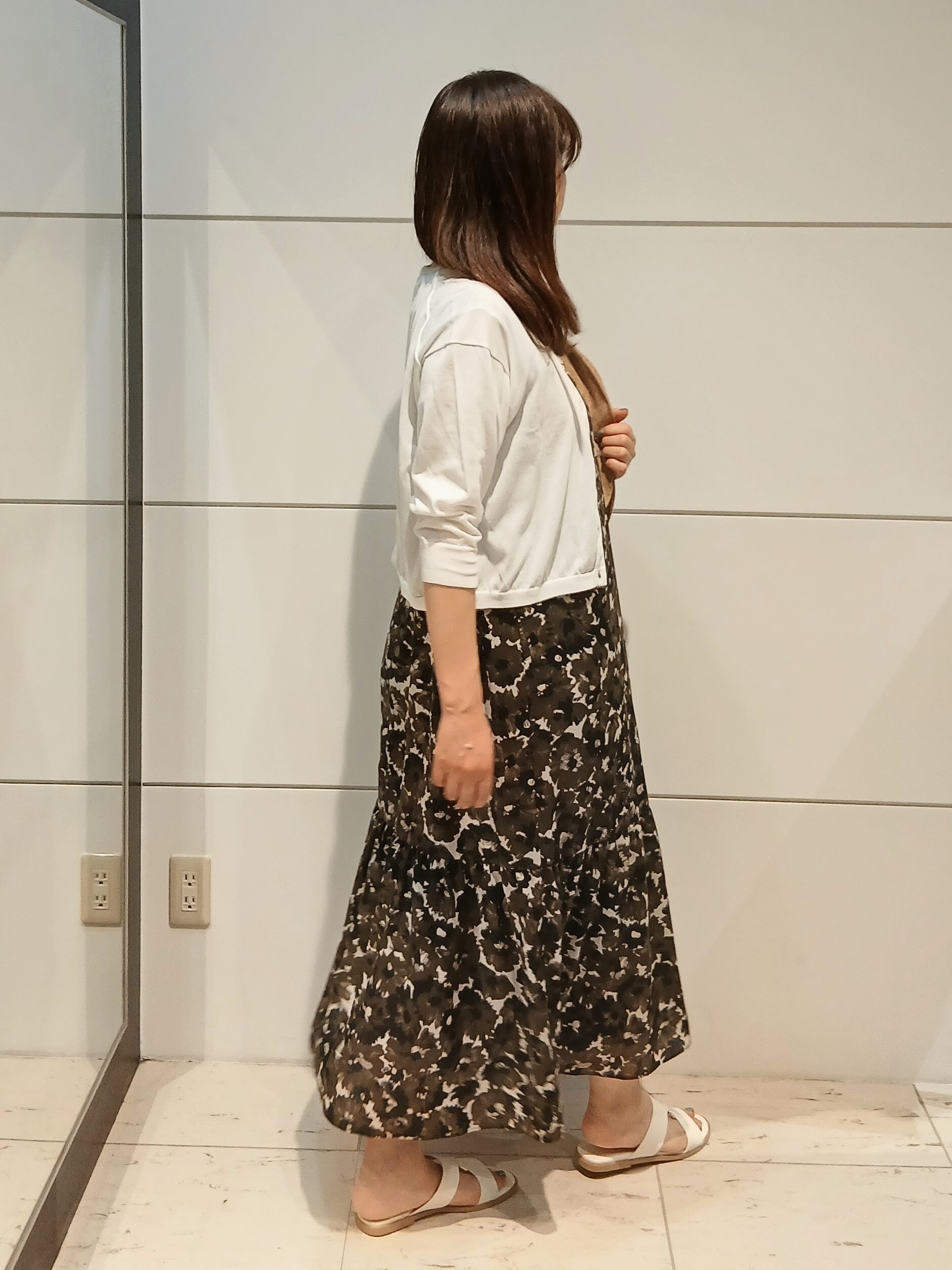 なみきさんの「UNTITLED｜【花柄/着映え】フラワープリントワンピース」を使ったコーディネート