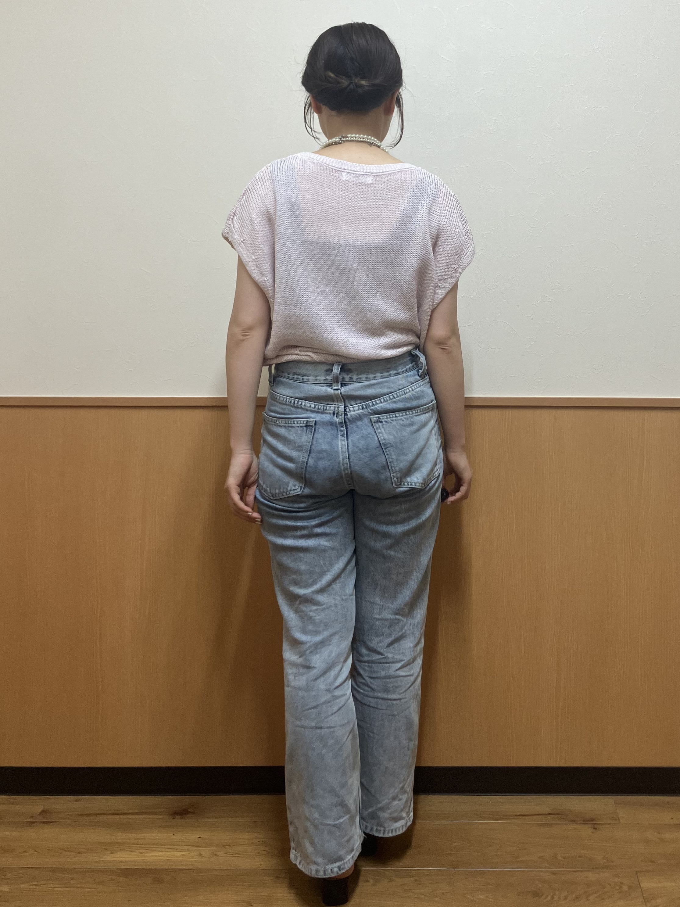 MAYUKIさんの「index｜ラメメッシュ フレンチスリーブニット【洗濯機OK】」を使ったコーディネート