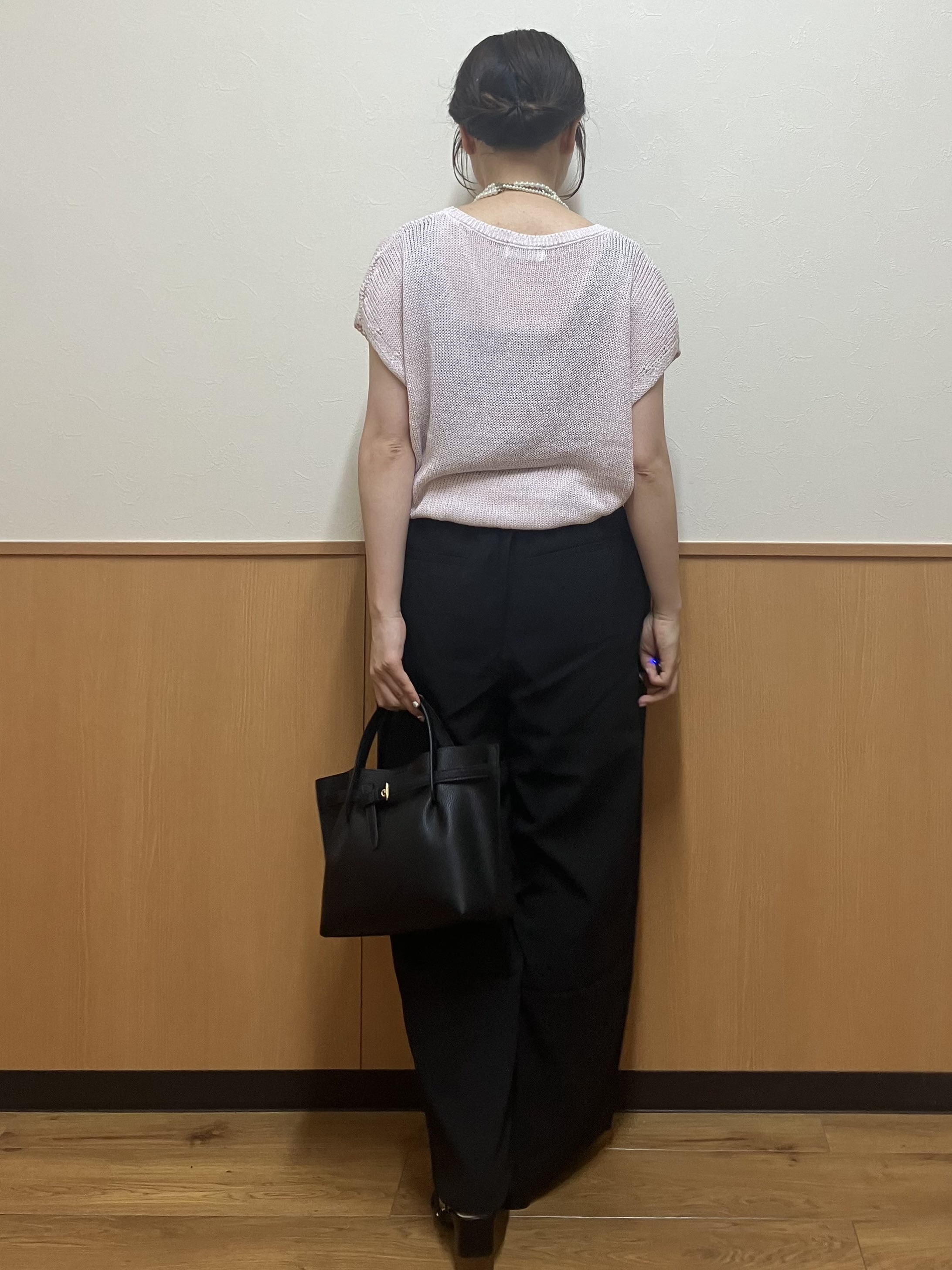 MAYUKIさんの「index｜ラメメッシュ フレンチスリーブニット【洗濯機OK】」を使ったコーディネート