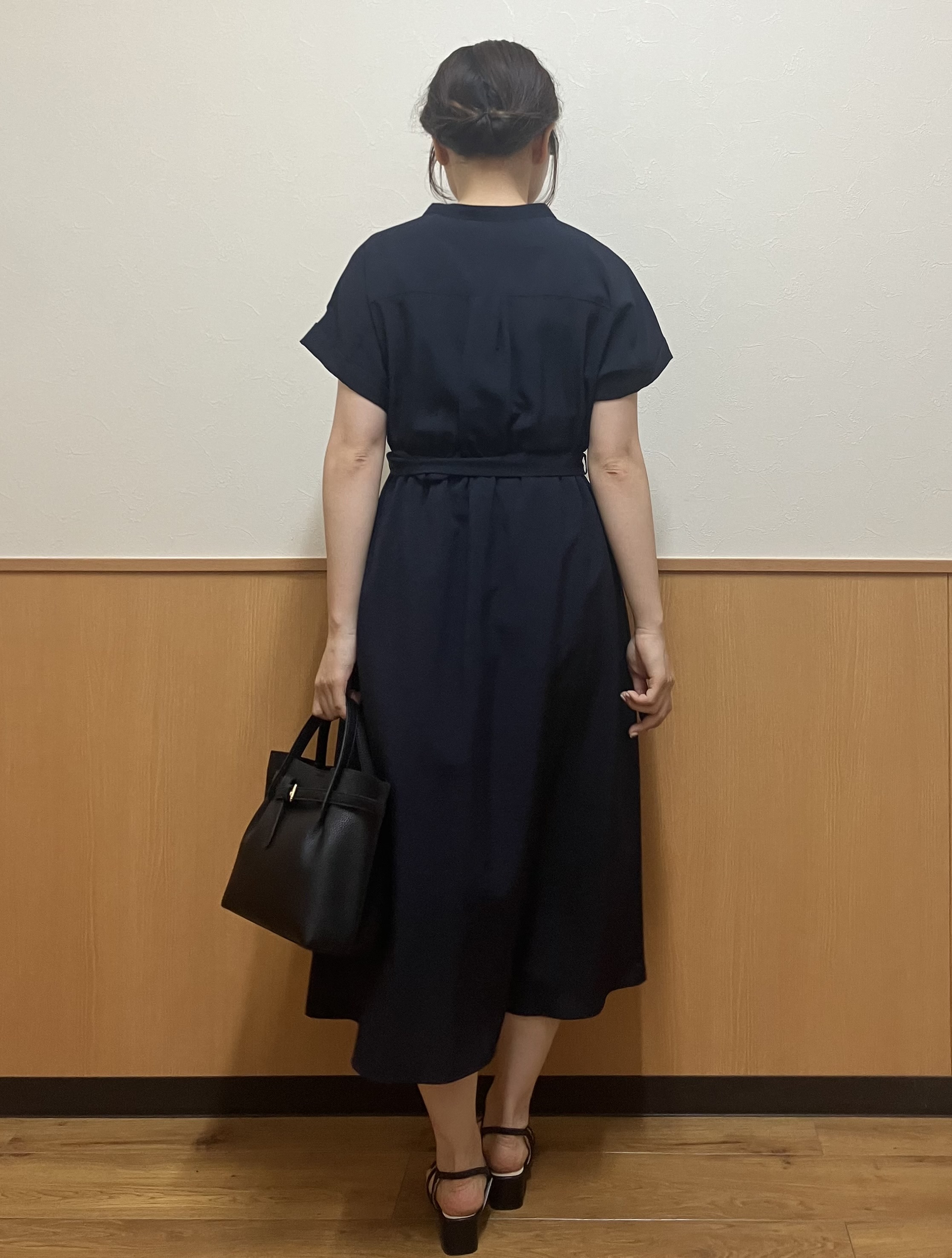 MAYUKIさんの「index｜ダブルポケットスキッパーワンピース【防シワ／洗濯機OK】《XS～3L／6col》」を使ったコーディネート