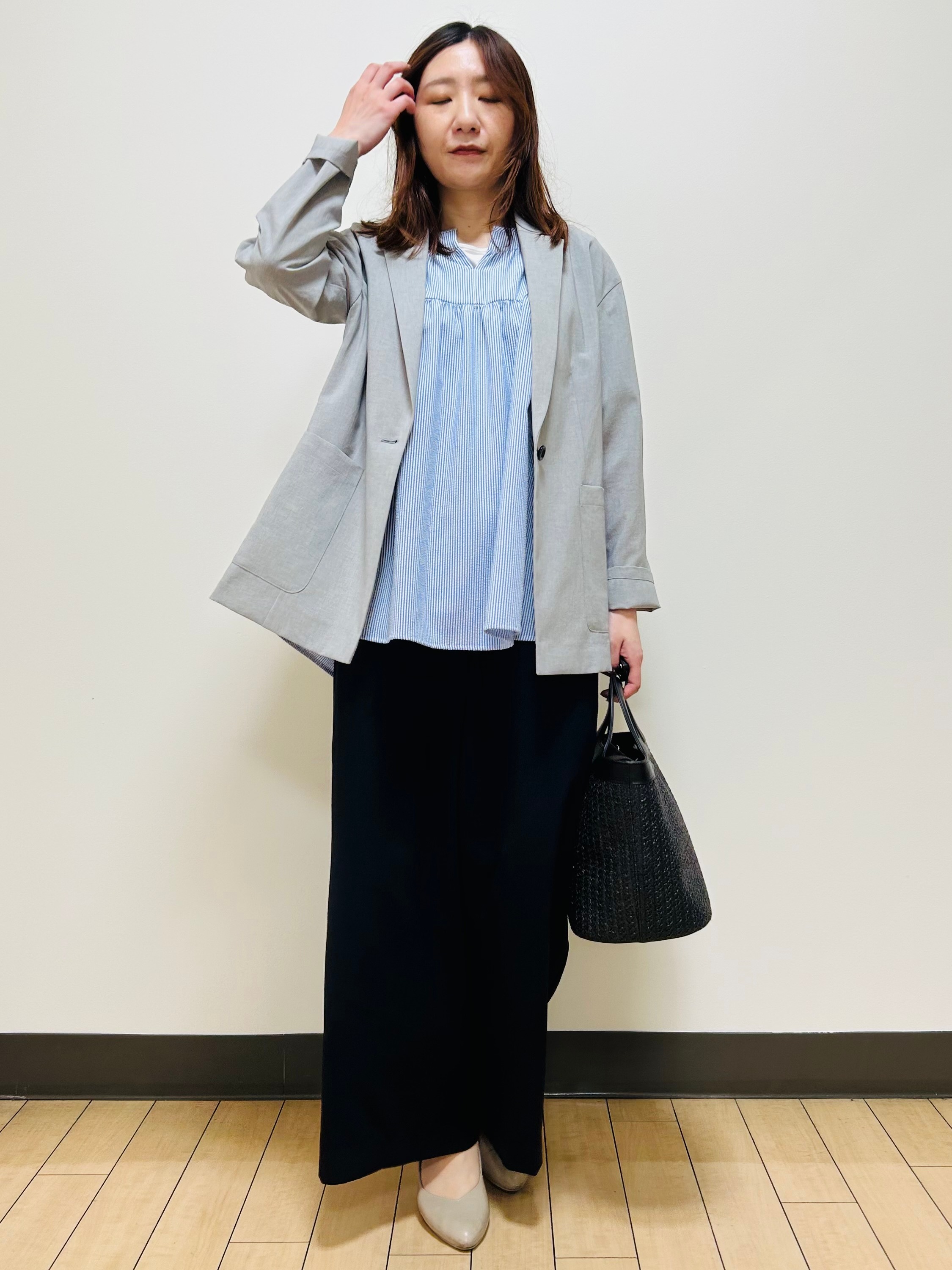 miiiさんの「Reflect｜【SS-4Lサイズ／接触冷感／シワになりにくい】リラクシーテーラードジャケット」を使ったコーディネート