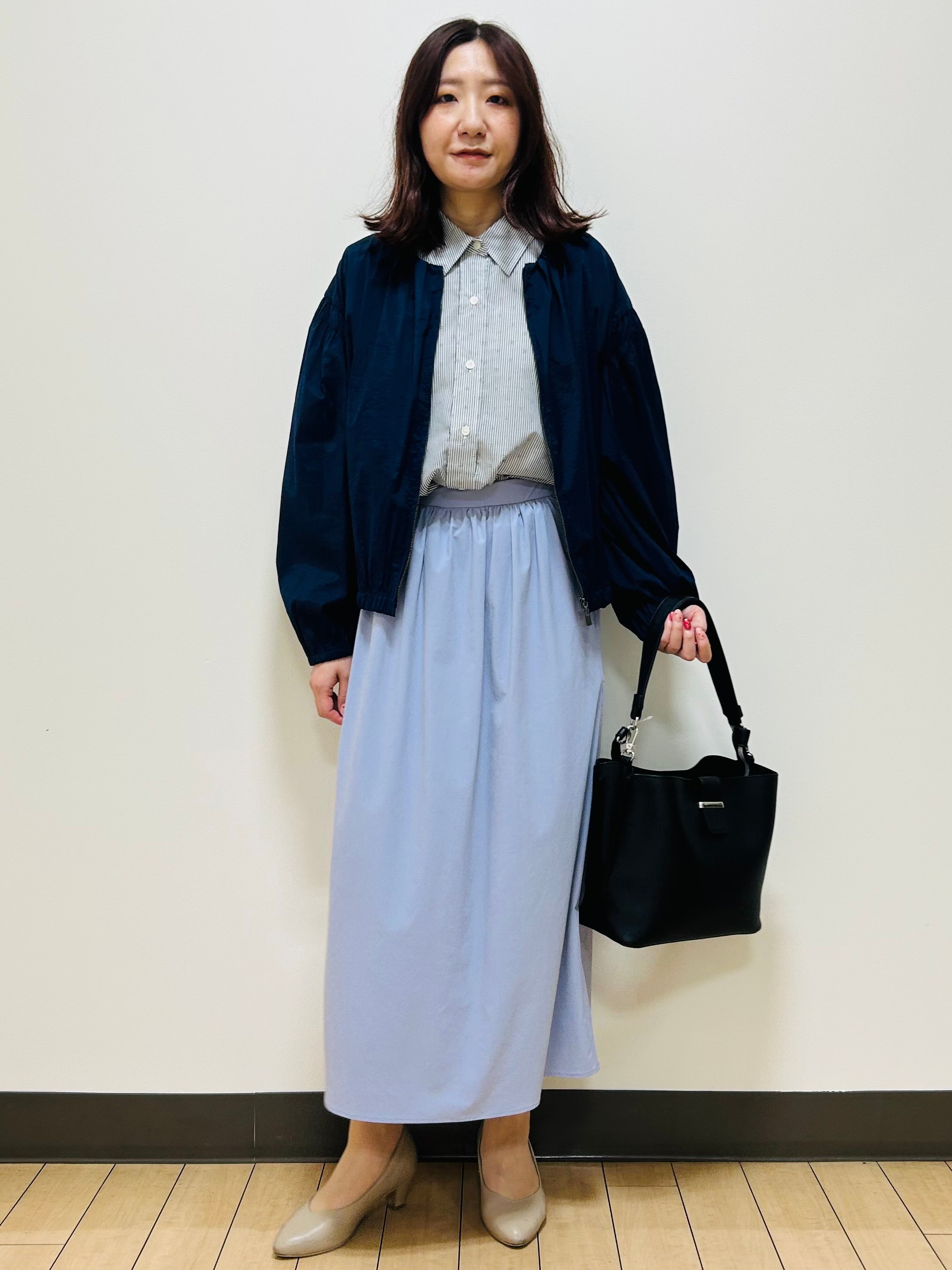 miiiさんの「Reflect｜フロントファスナーシアーブルゾン」を使ったコーディネート