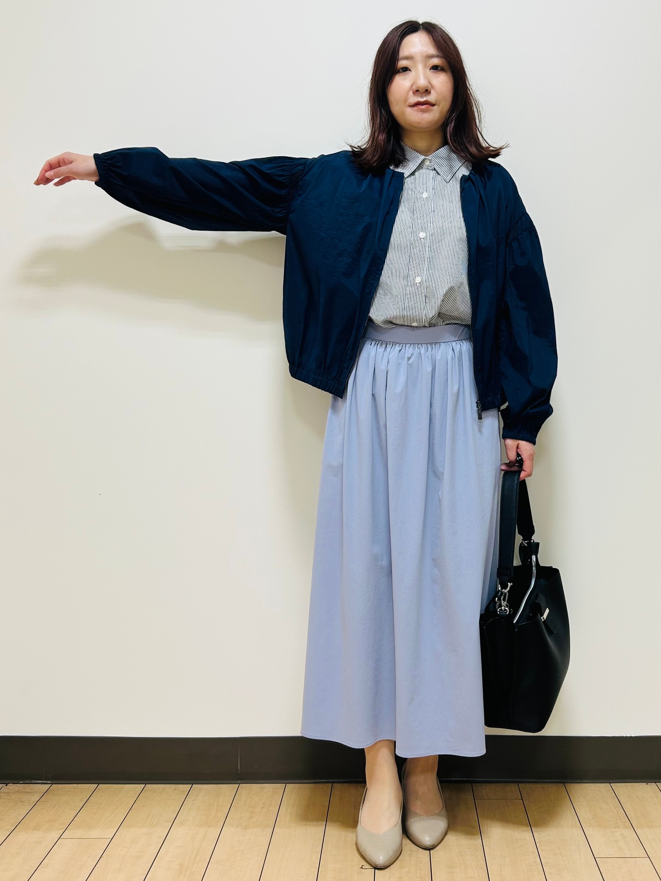 miiiさんの「Reflect｜フロントファスナーシアーブルゾン」を使ったコーディネート
