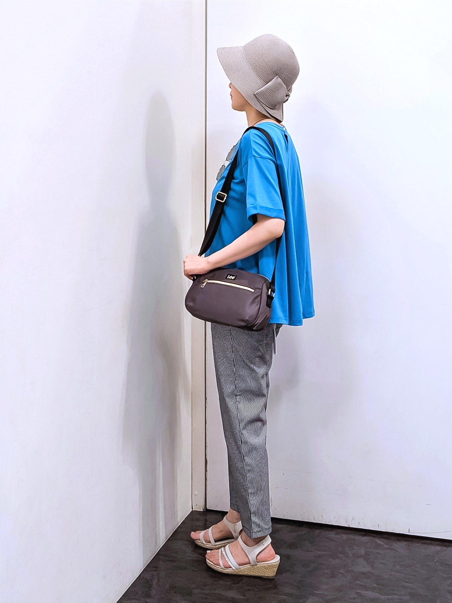 やまちゃんさんの「grove｜【遮熱／吸水速乾／接触冷感／UVカット】フレアシルエットTシャツ」を使ったコーディネート