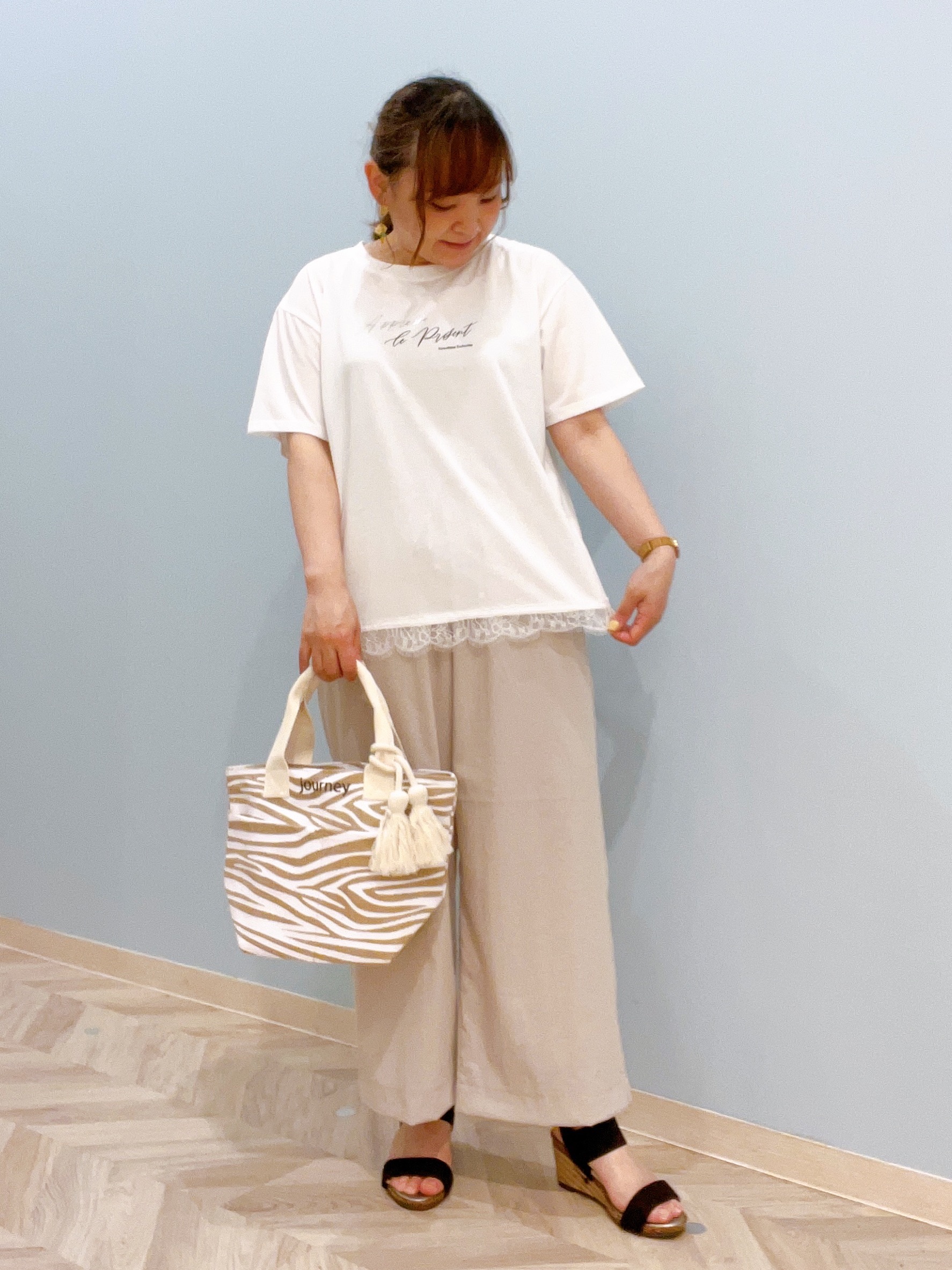 kitaさんの「SHOO･LA･RUE｜【高レビュー/洗濯機可/セットアップ可】軽凛(かろりん) ひんやり半袖ジャケット」を使ったコーディネート