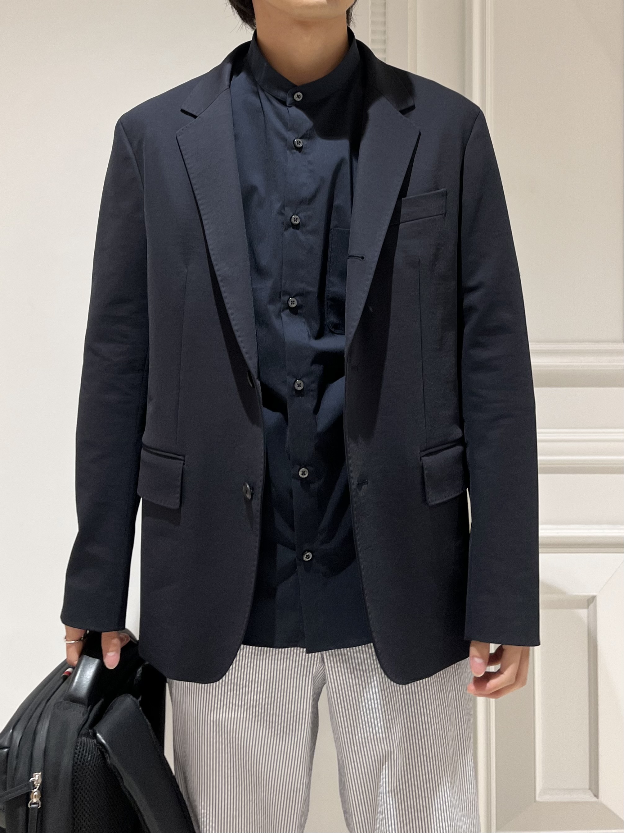 Watanabeさんの「DRESSTERIOR｜【干場義雅&times;MOVB&times;DRESSTERIOR】トリプルコラボ DUPLEX COTTON ジャケット」を使ったコーディネート