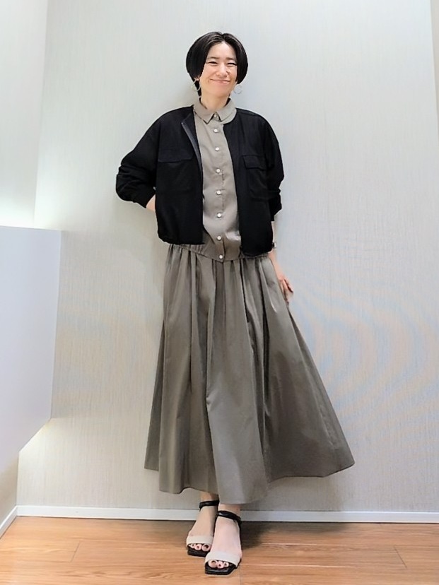 ミズタさんの「UNTITLED｜【古畑星夏さん着用/洗える】シアーブルゾン」を使ったコーディネート
