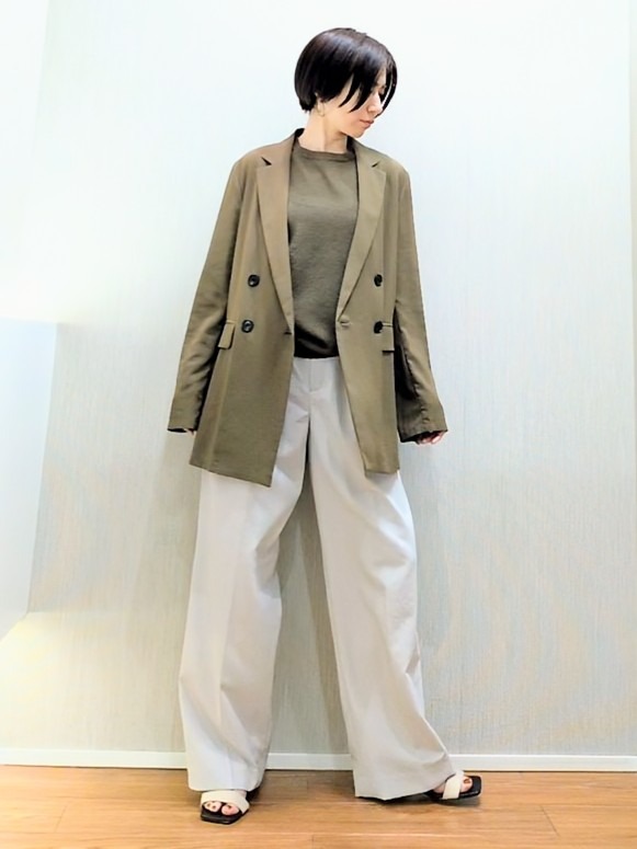 ミズタさんの「UNTITLED｜【セットアップ可/接触冷感/通気性】ドライシアーダブルジャケット」を使ったコーディネート