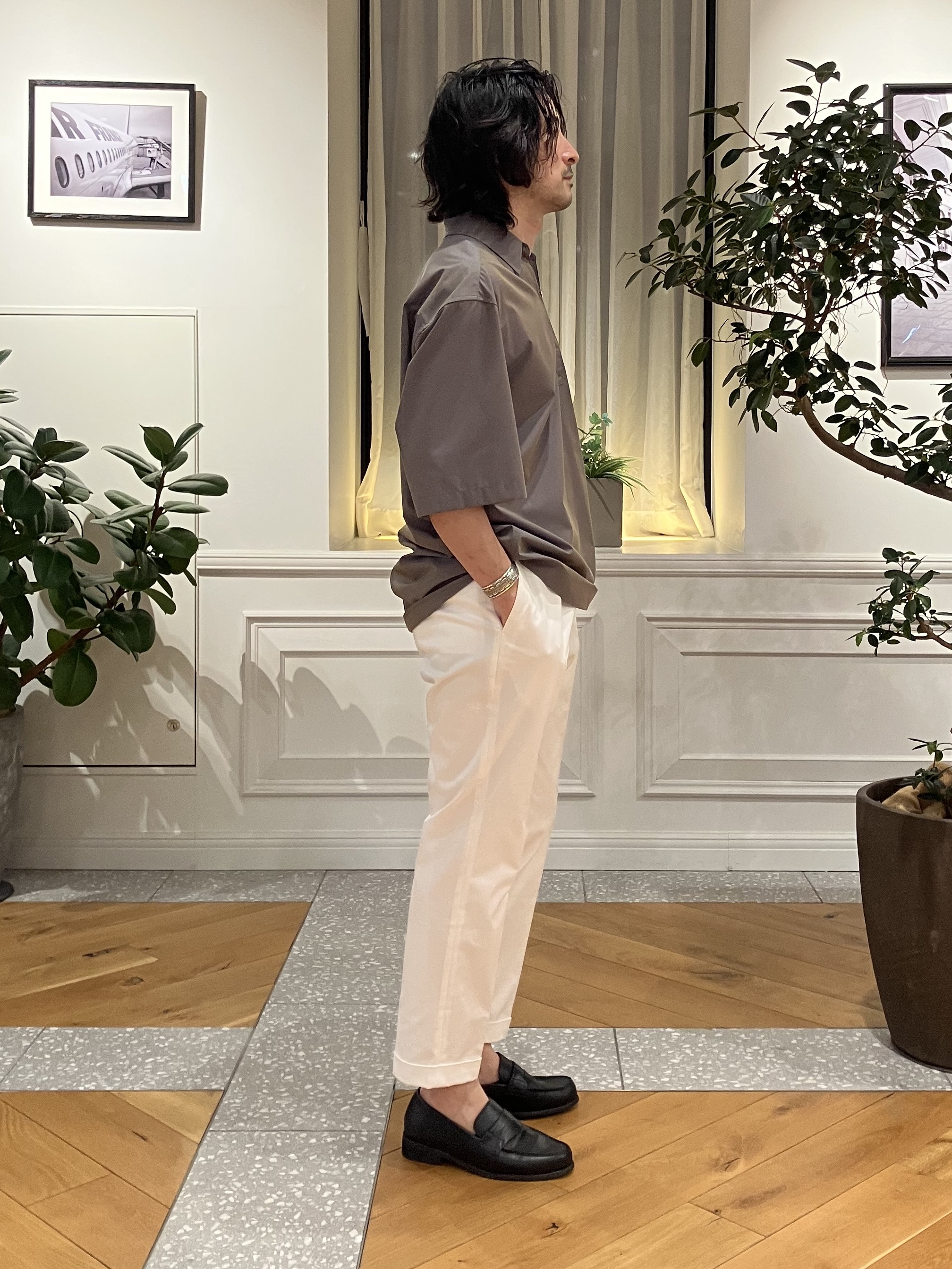 junyaさんの「DRESSTERIOR｜イージーケア プルオーバーシャツ」を使ったコーディネート