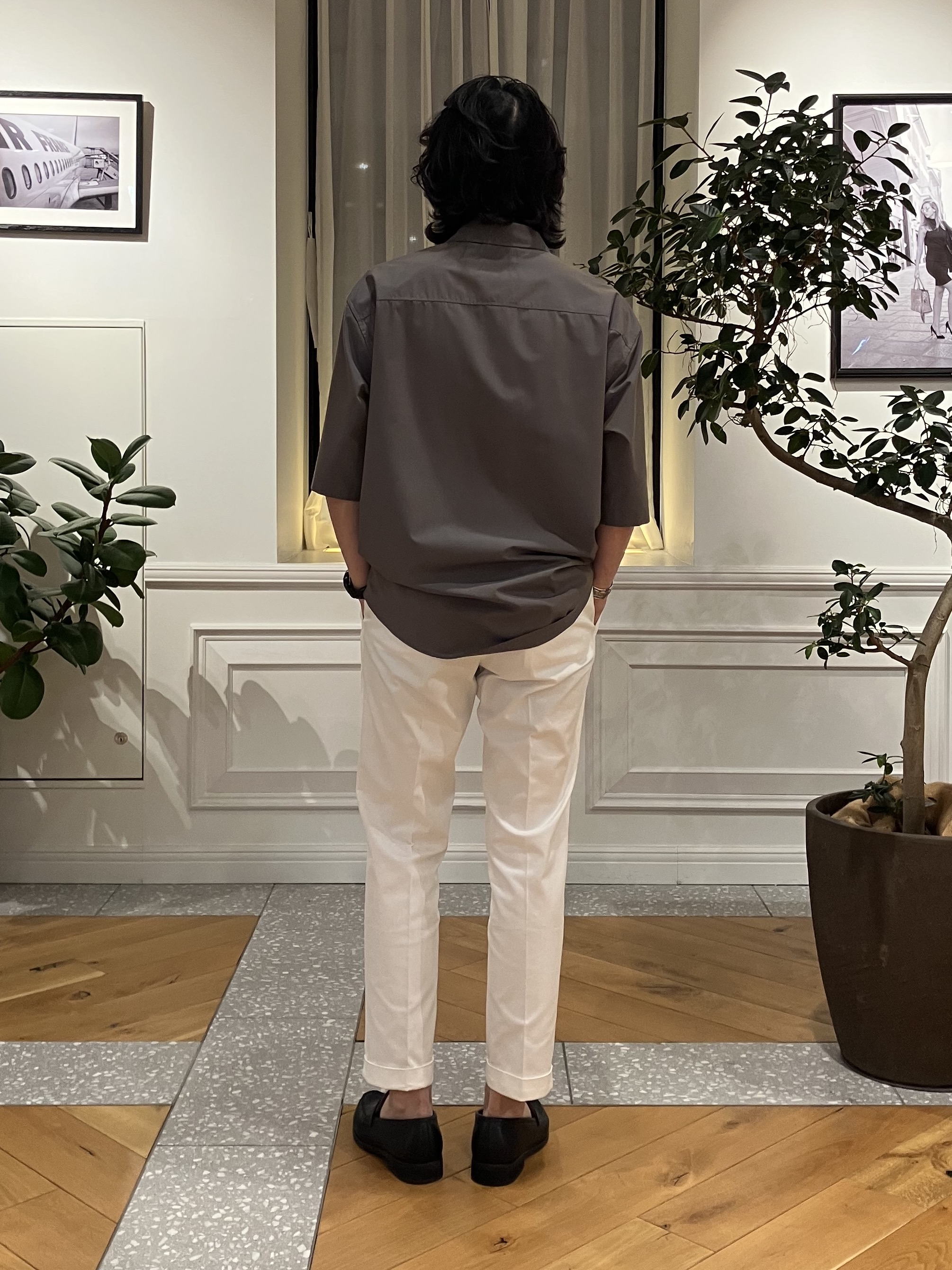 junyaさんの「DRESSTERIOR｜イージーケア プルオーバーシャツ」を使ったコーディネート