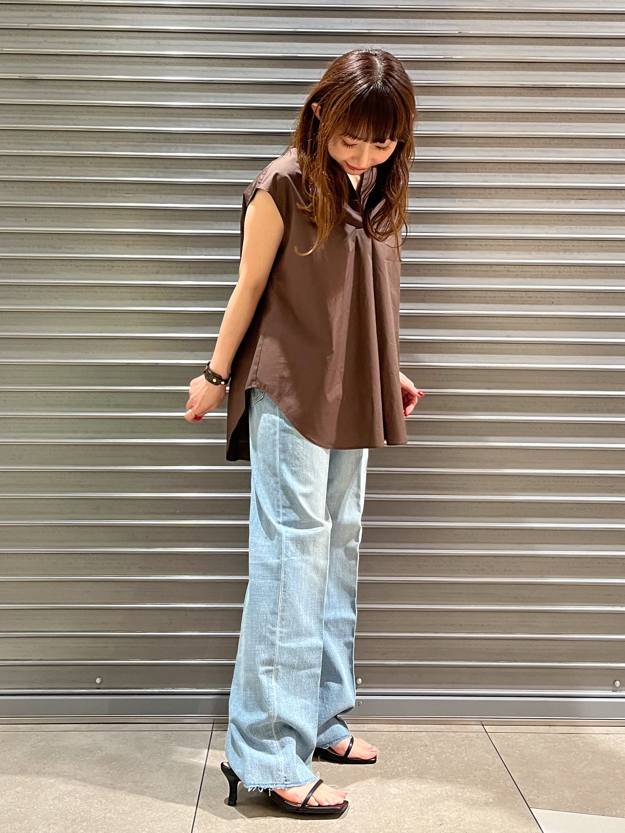 じゅんさんの「DRESSTERIOR｜フレンチスリーブ スキッパーブラウス」を使ったコーディネート