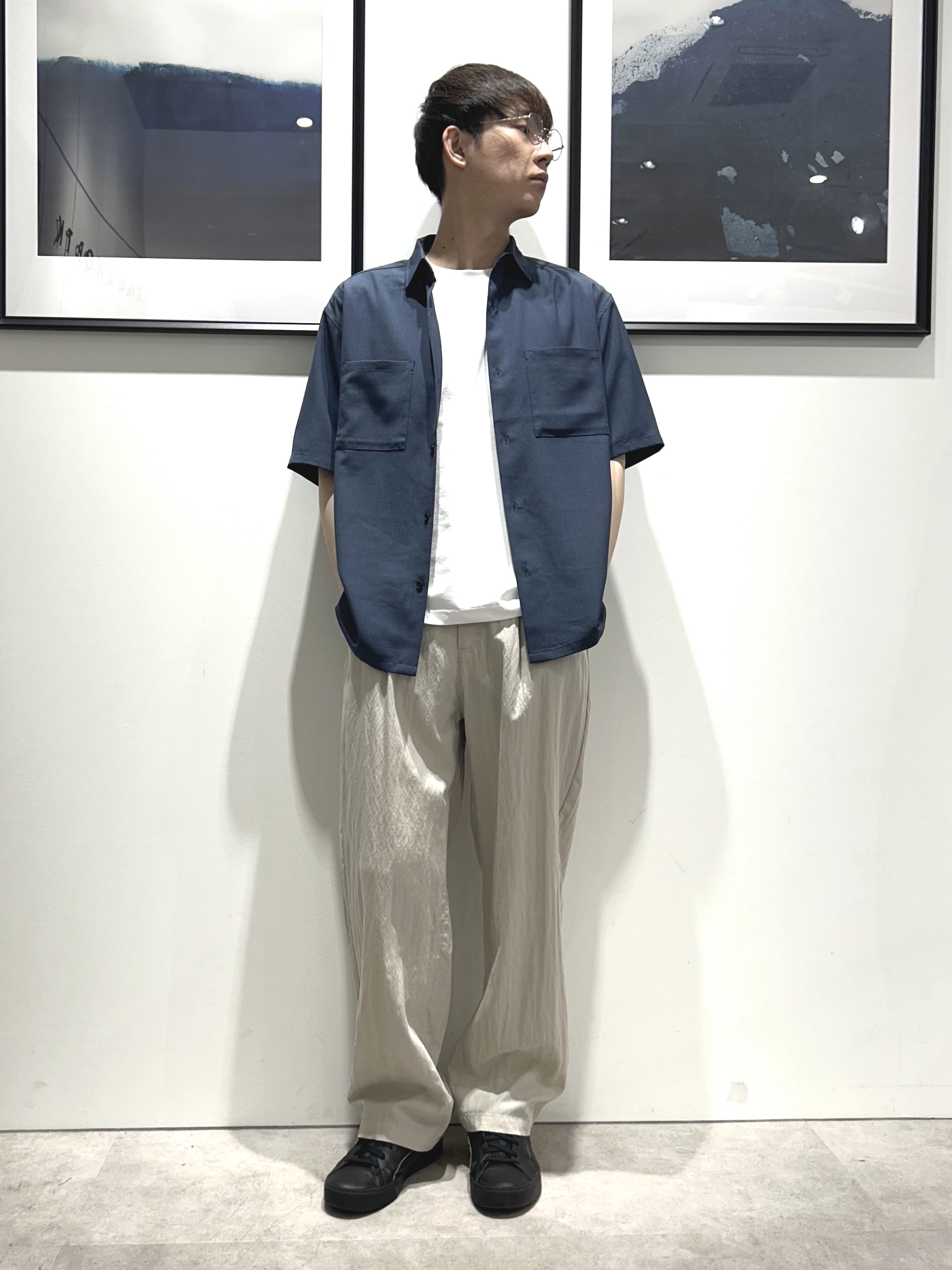 。さんの「THE SHOP TK｜LITE TEX ダブルフラップ半袖シャツ 接触冷感/吸水速乾/UVカット/アンチピリング/イージー」を使ったコーディネート