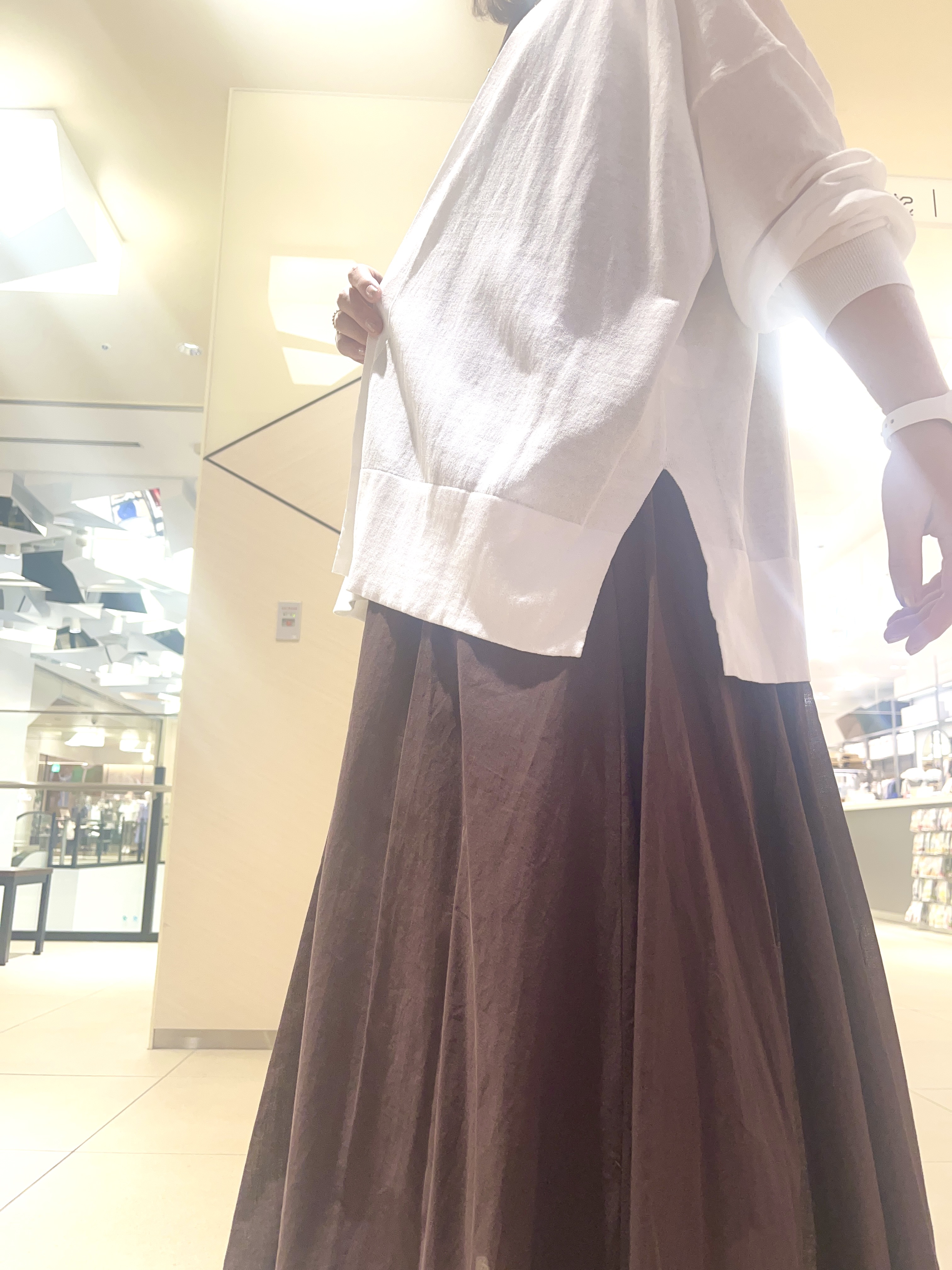 yahataさんの「DRESSTERIOR｜【きれいめ/ウォッシャブル】コットンローンフレンチスリーブワンピ」を使ったコーディネート