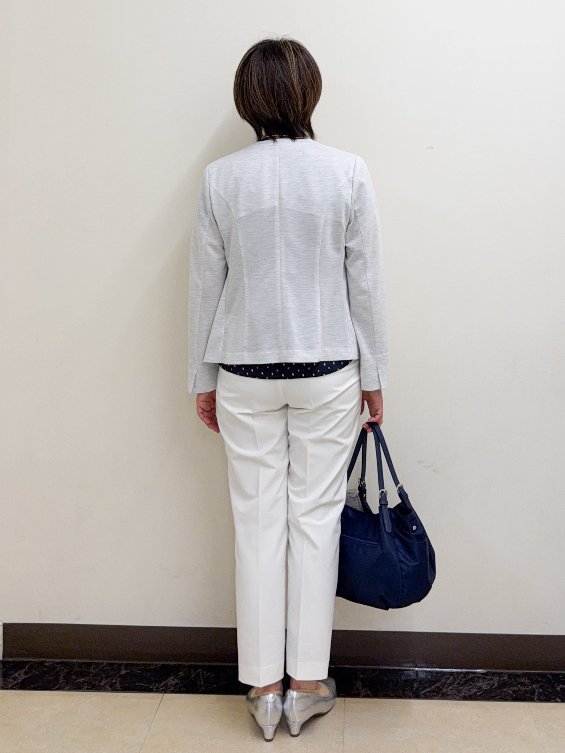 zumaさんの「Reflect｜【SS-4Lサイズ／UVカット／接触冷感】匠ジャケット／ノーカラー」を使ったコーディネート