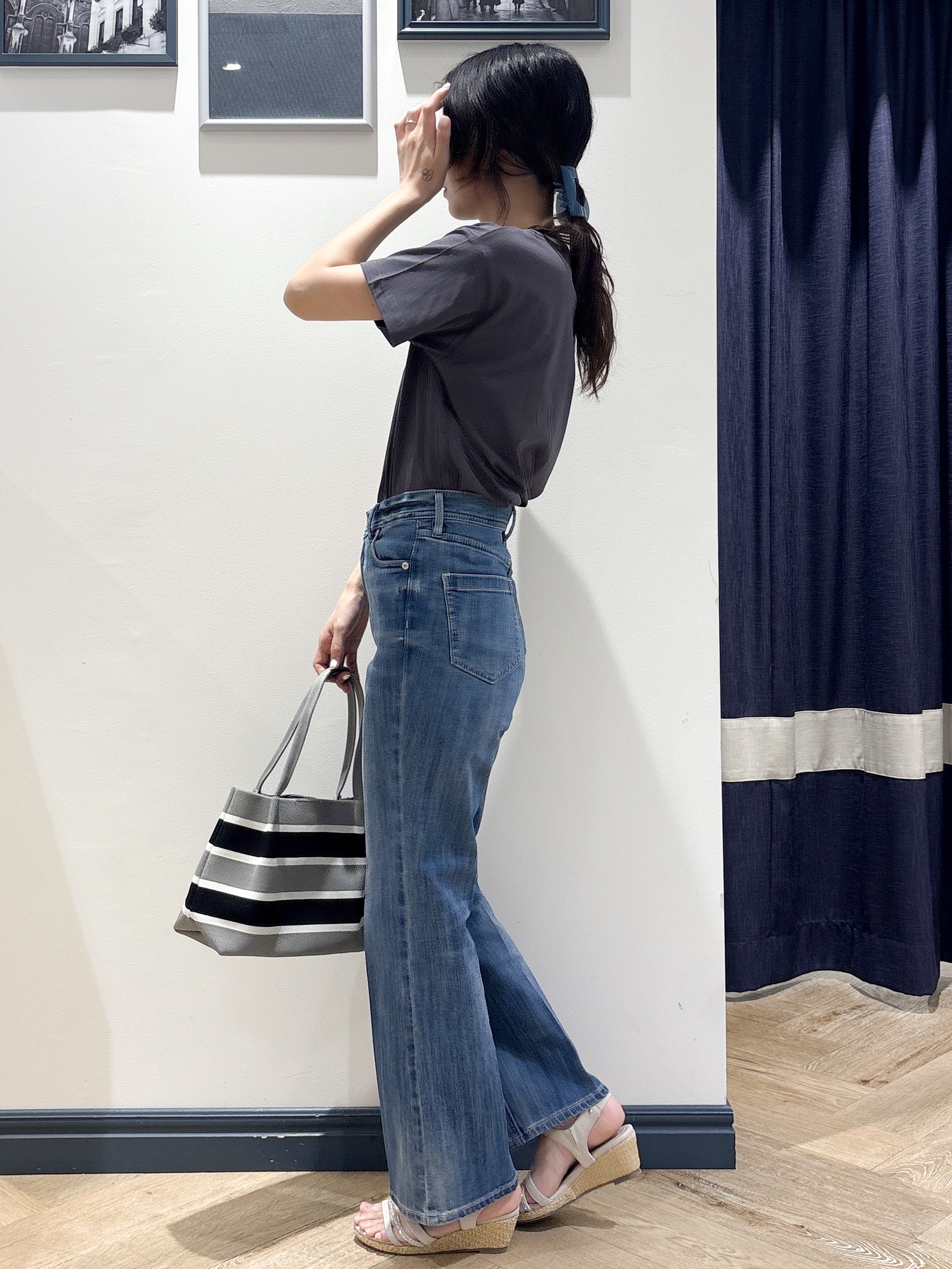 ayakaさんの「grove｜【遮熱／吸水速乾／接触冷感／UVカット】ベーシックロゴTシャツ」を使ったコーディネート
